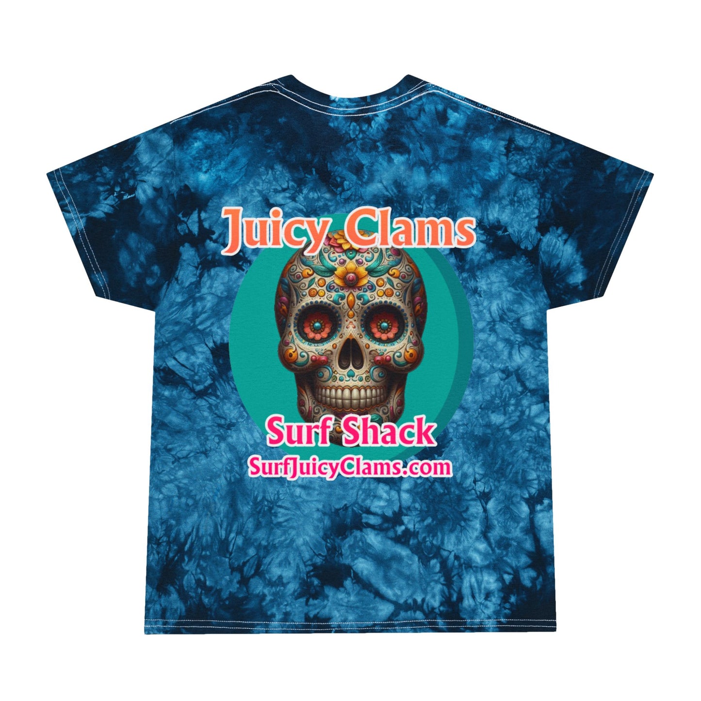 Juicy Clams Unisex Logo Crystal Tie-Dye T-Shirt (A014)