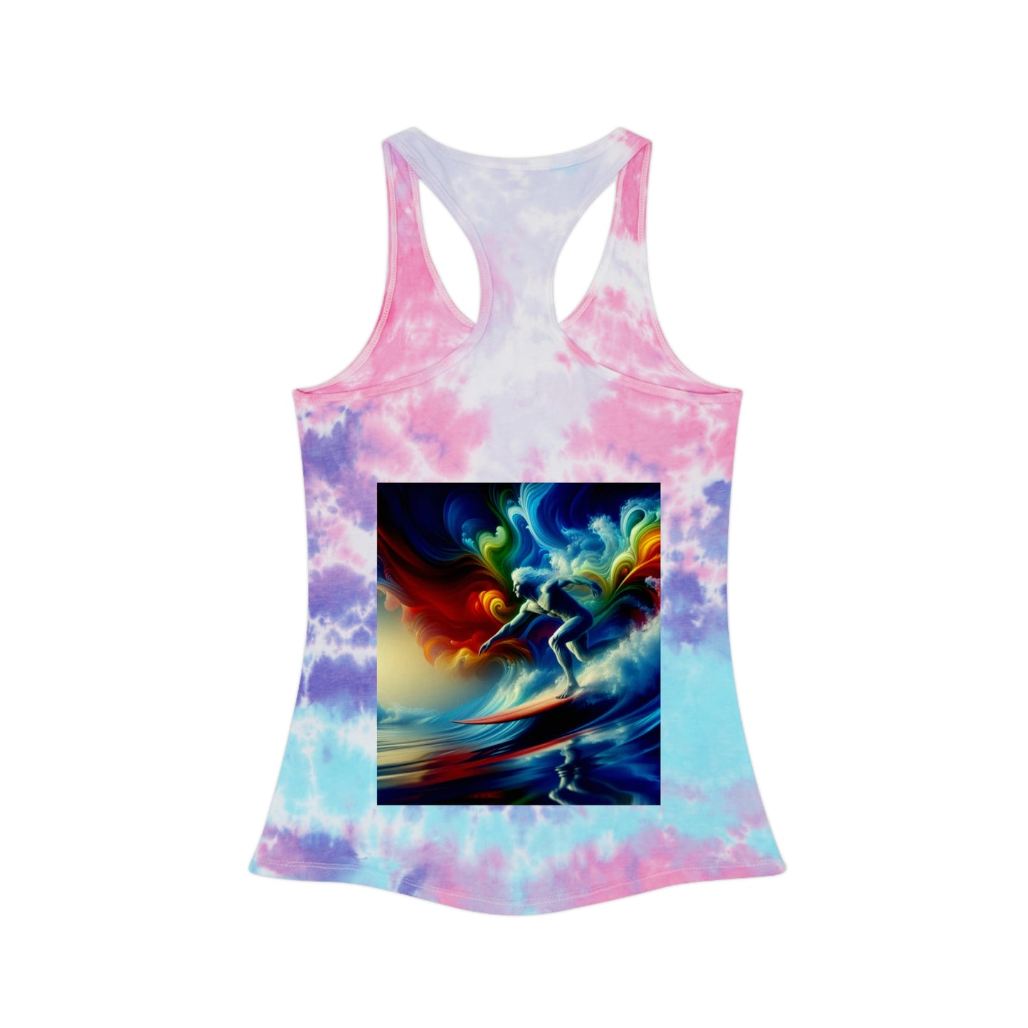 Juicy Clams Tie Dye Racerback Tank Top (D041)