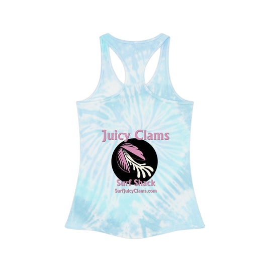 Juicy Clams Tie Dye Racerback Tank Top (A001)