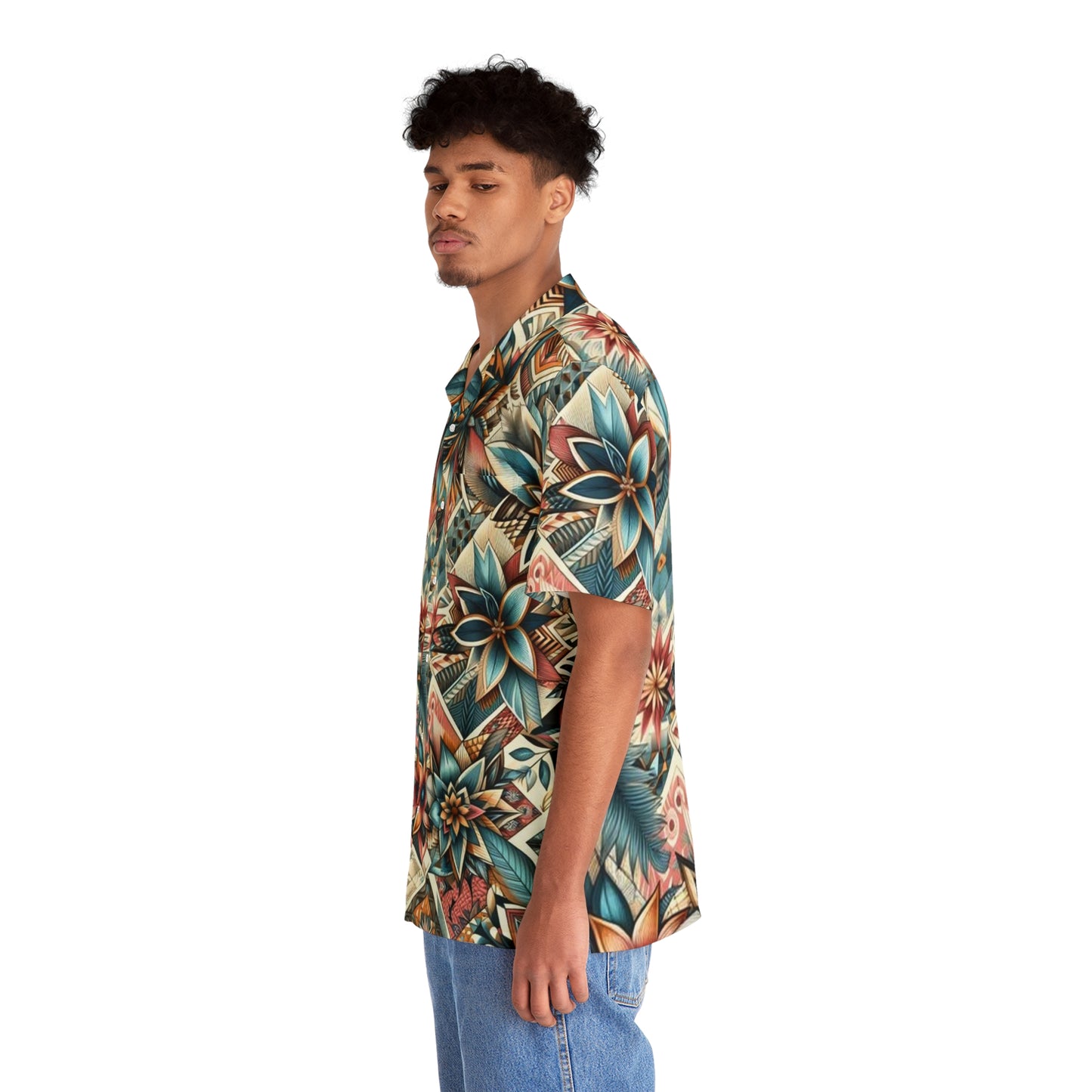 Juicy Clams Men's Hawaiian Shirt (1123)