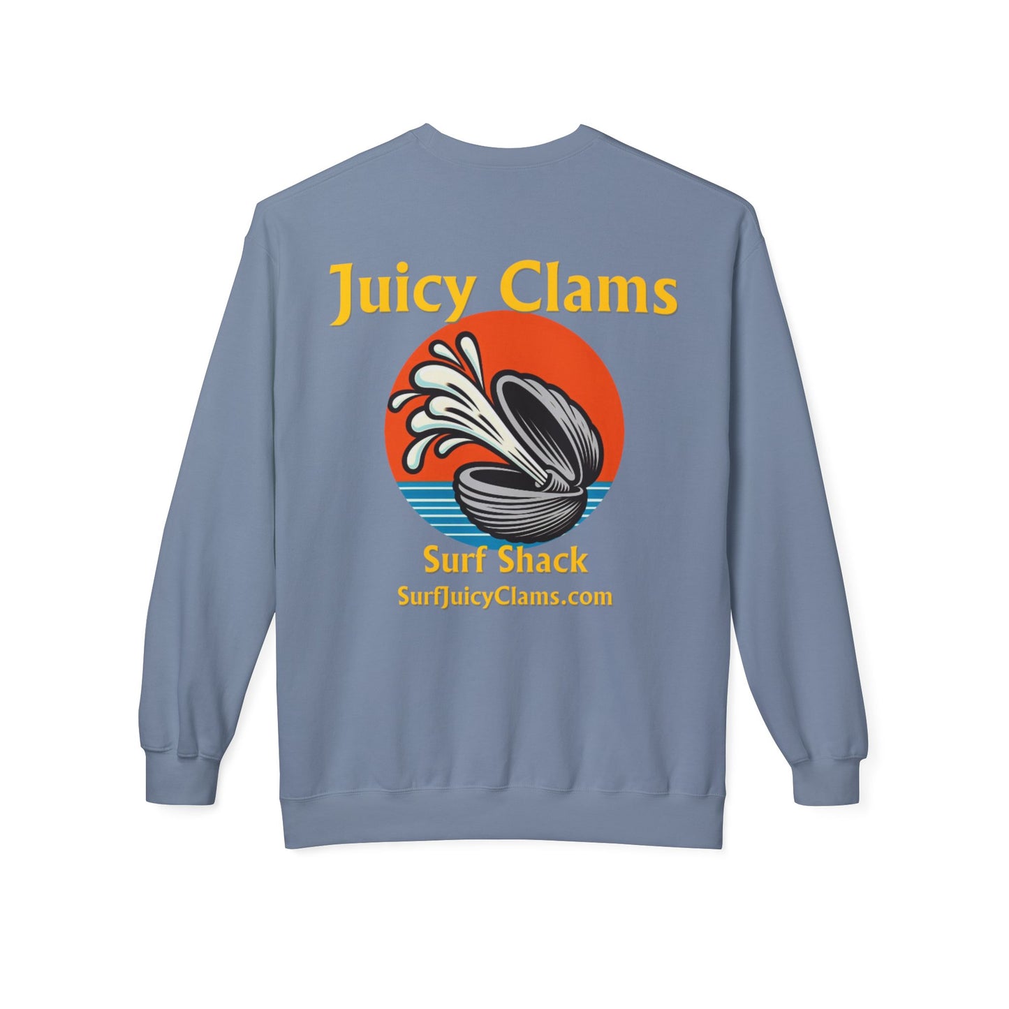 Juicy Clams Unisex Midweight Fleece Crewneck Sweatshirt (L005)