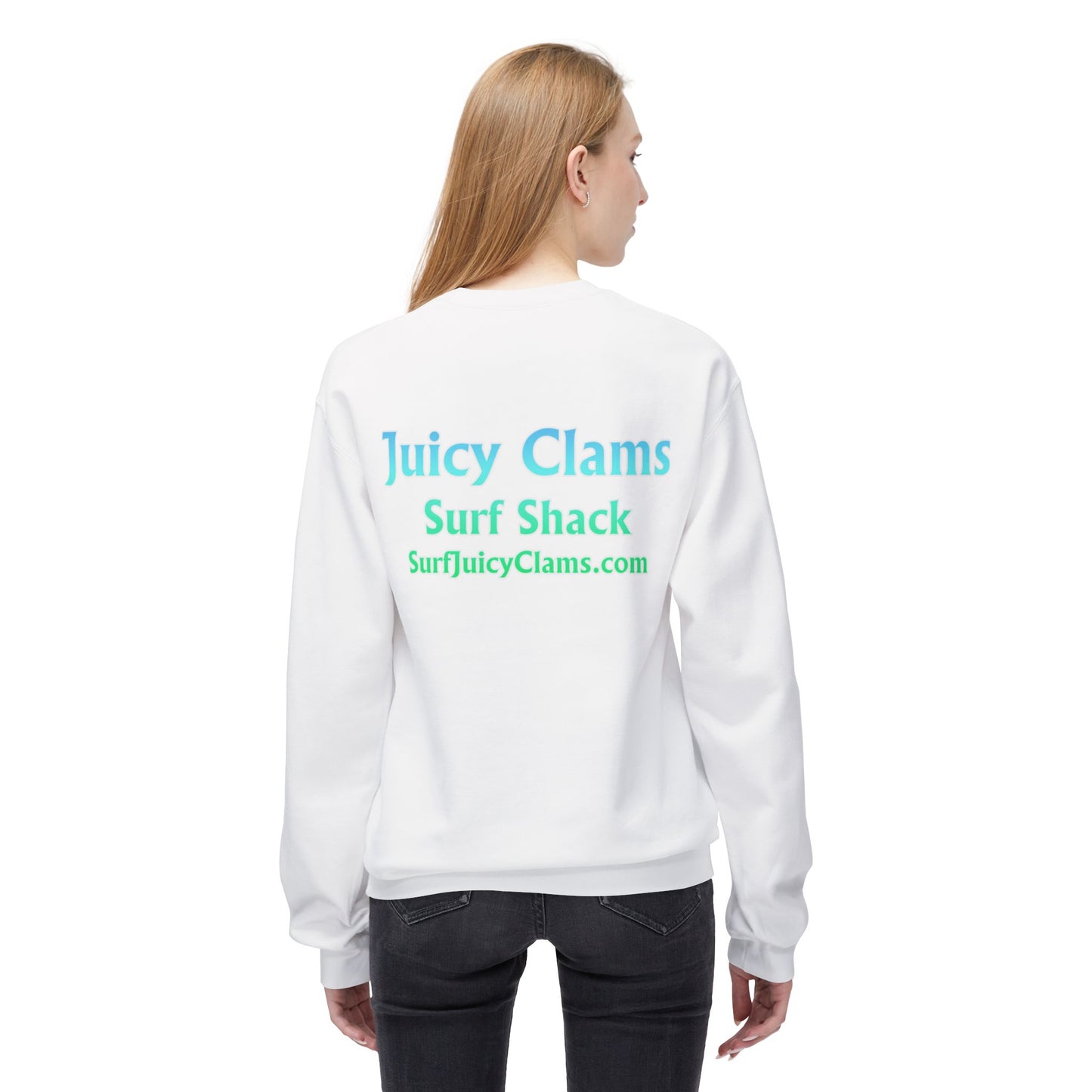 Juicy Clams Unisex Midweight Fleece Crewneck Sweatshirt (P205)