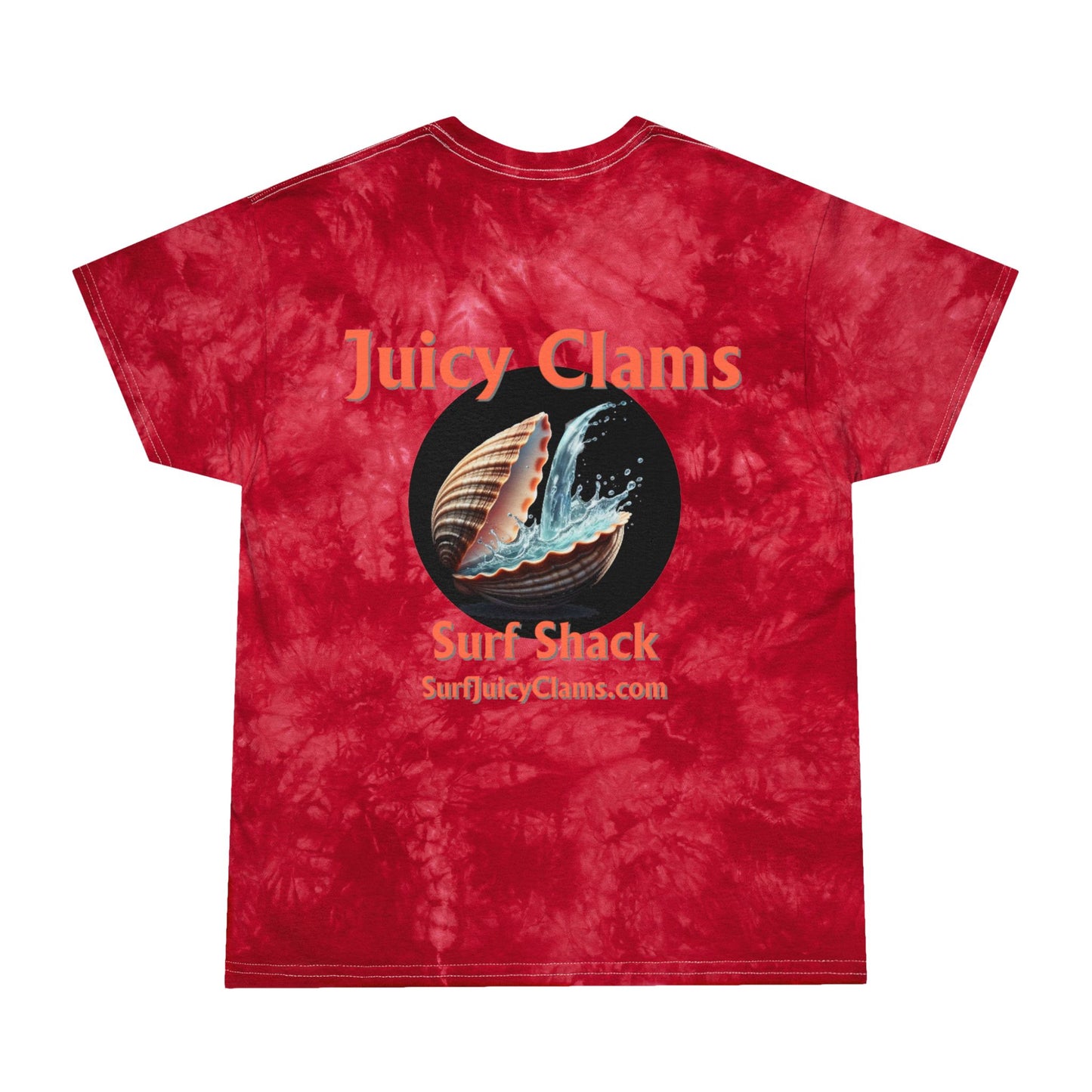 Juicy Clams Unisex Logo Crystal Tie-Dye T-Shirt (A011)