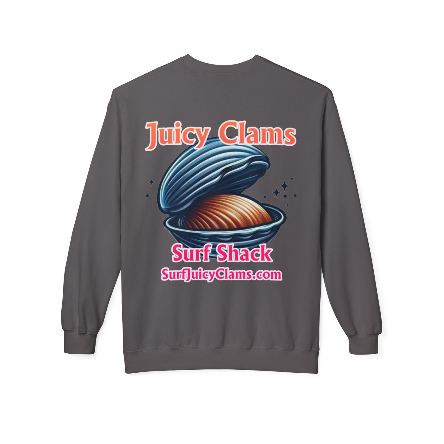 Juicy Clams Unisex Midweight Fleece Crewneck Sweatshirt (L029)