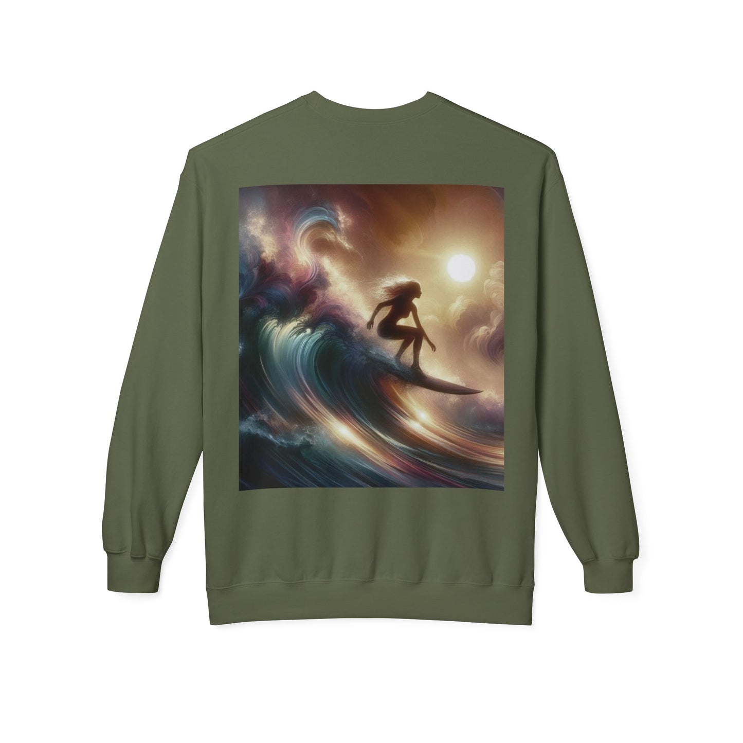 Juicy Clams Unisex Midweight Fleece Crewneck Sweatshirt (V038)