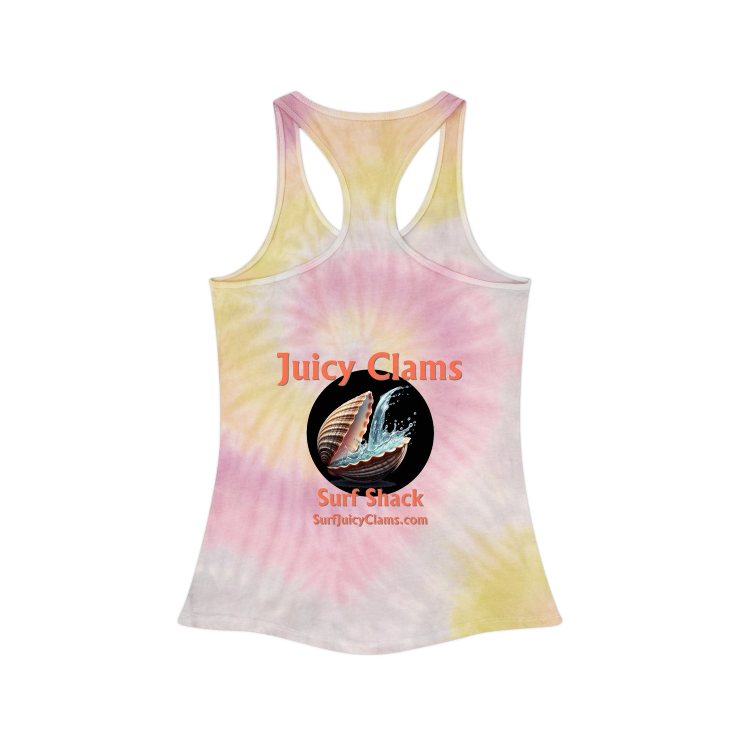 Juicy Clams Tie Dye Racerback Tank Top (A011)