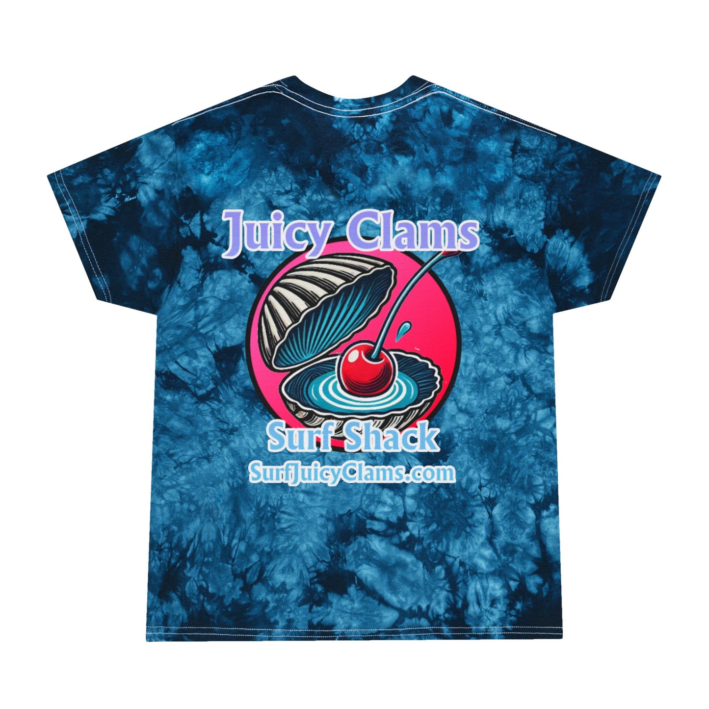 Juicy Clams Unisex Logo Crystal Tie-Dye T-Shirt (A008)