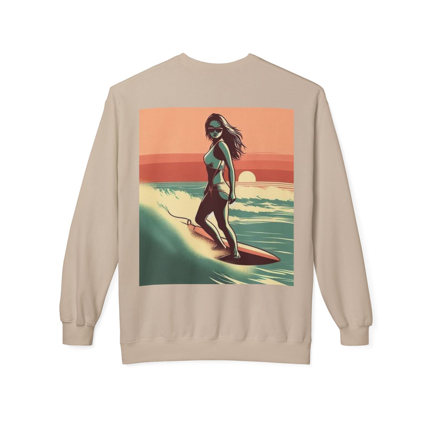 Juicy Clams Unisex Midweight Fleece Crewneck Sweatshirt (V059)