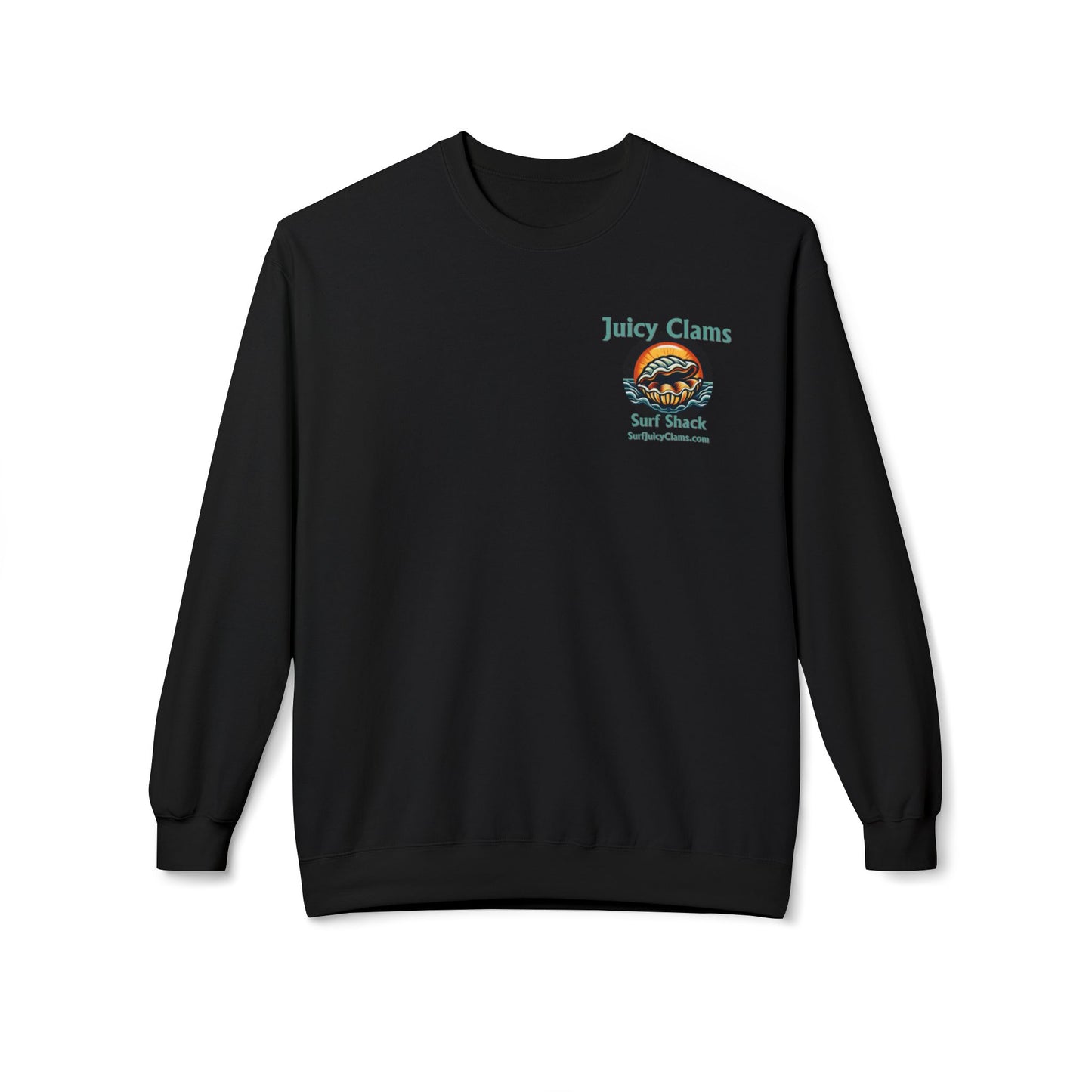 Juicy Clams Unisex Midweight Fleece Crewneck Sweatshirt (L002)