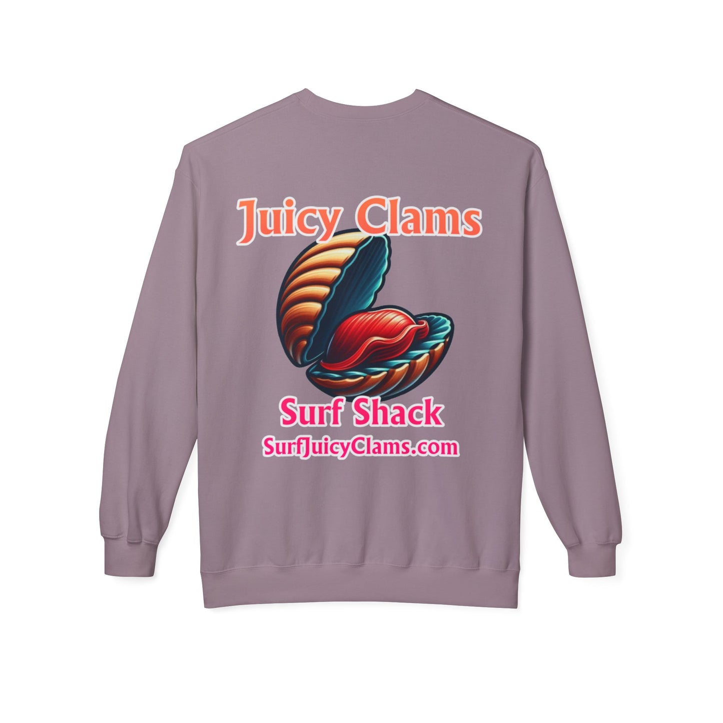 Juicy Clams Unisex Midweight Fleece Crewneck Sweatshirt (L024)