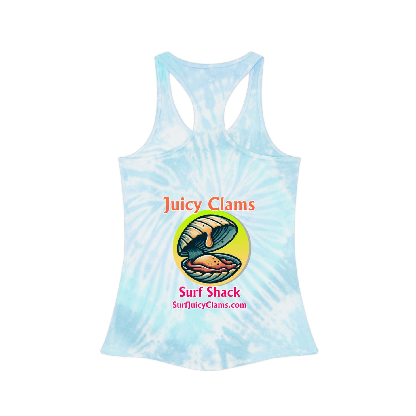 Juicy Clams Tie Dye Racerback Tank Top (A010)