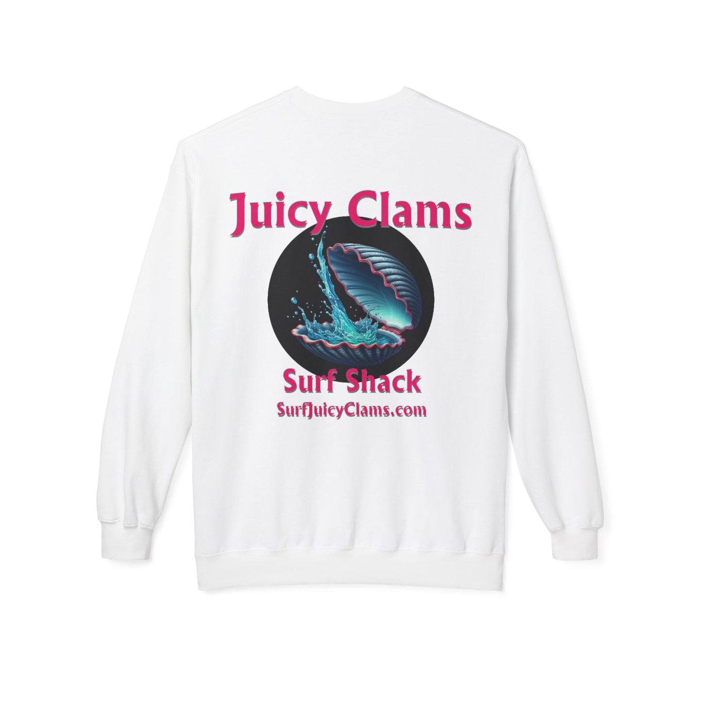 Juicy Clams Unisex Midweight Fleece Crewneck Sweatshirt (L010)