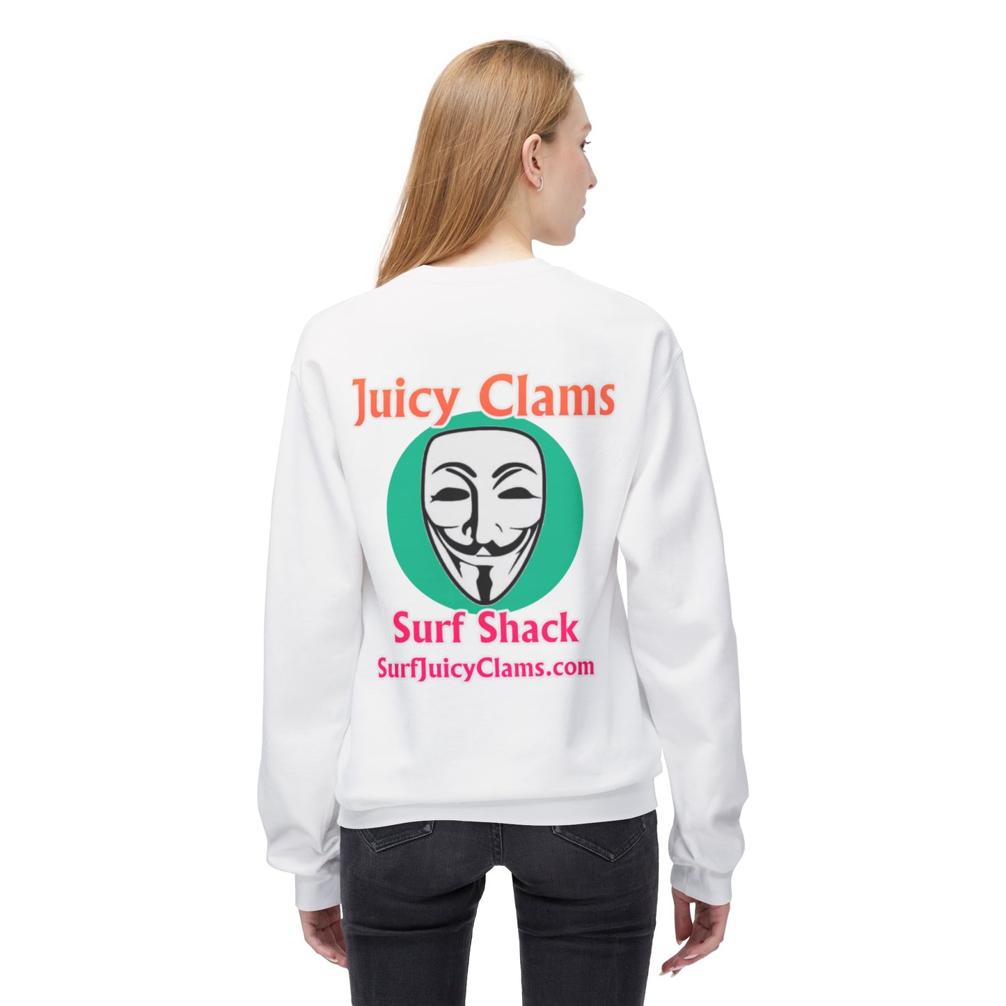 Juicy Clams Unisex Midweight Fleece Crewneck Sweatshirt (L030)