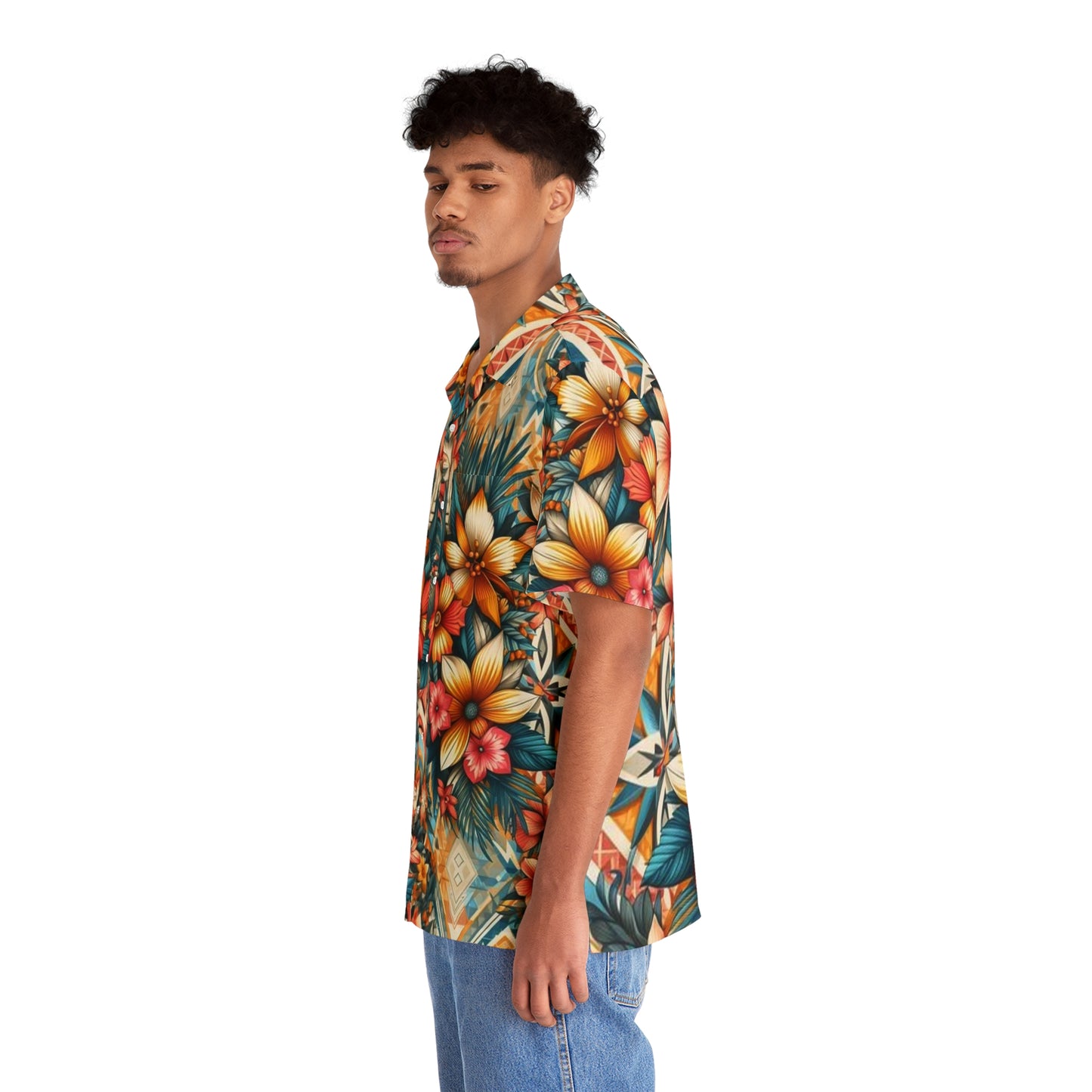 Juicy Clams Men's Hawaiian Shirt (1034)