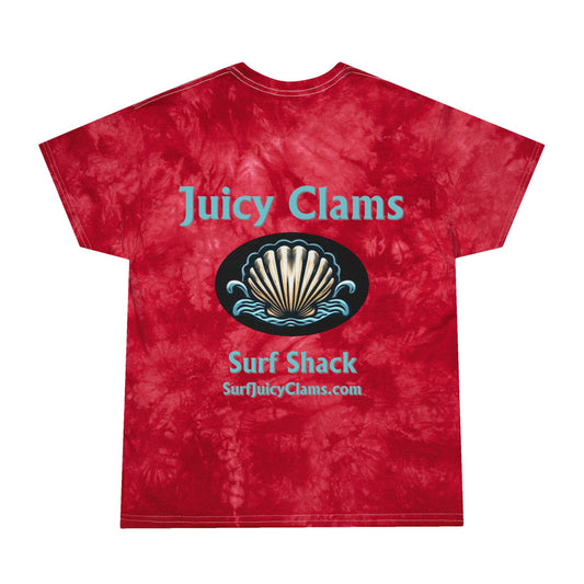 Crew Neck T-Shirt | Tie-Dye Crystal Tee (L003)| Juicy Clams Surf Shack