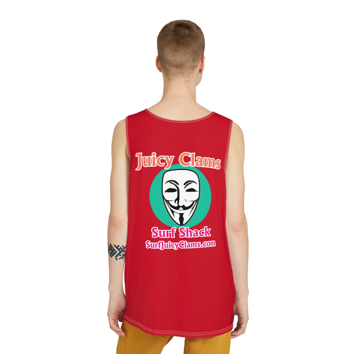 Juicy Clams Men's Logo Tank (A009)