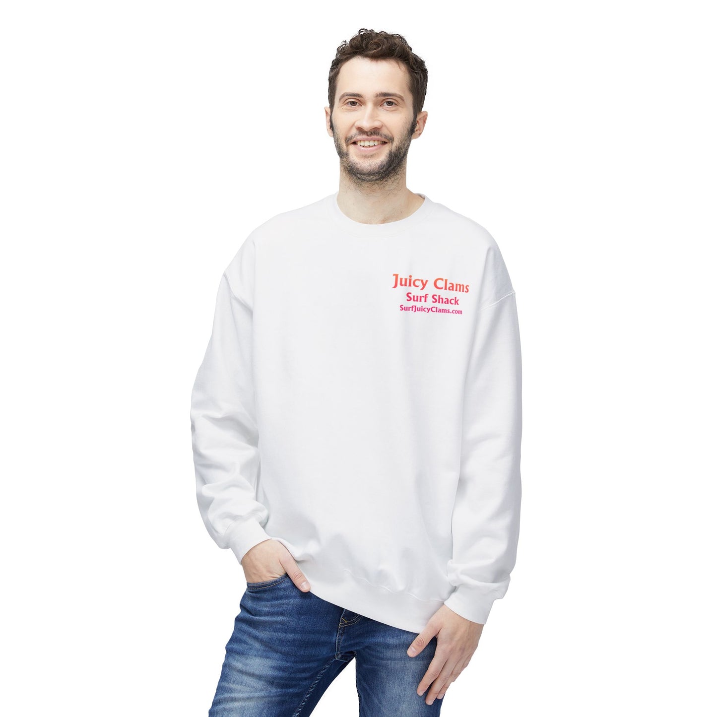 Juicy Clams Unisex Midweight Fleece Crewneck Sweatshirt (S004)