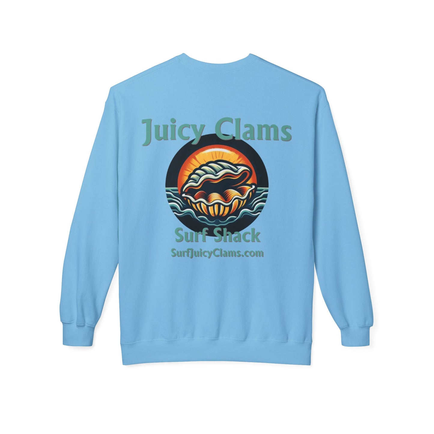 Juicy Clams Unisex Midweight Fleece Crewneck Sweatshirt (L002)