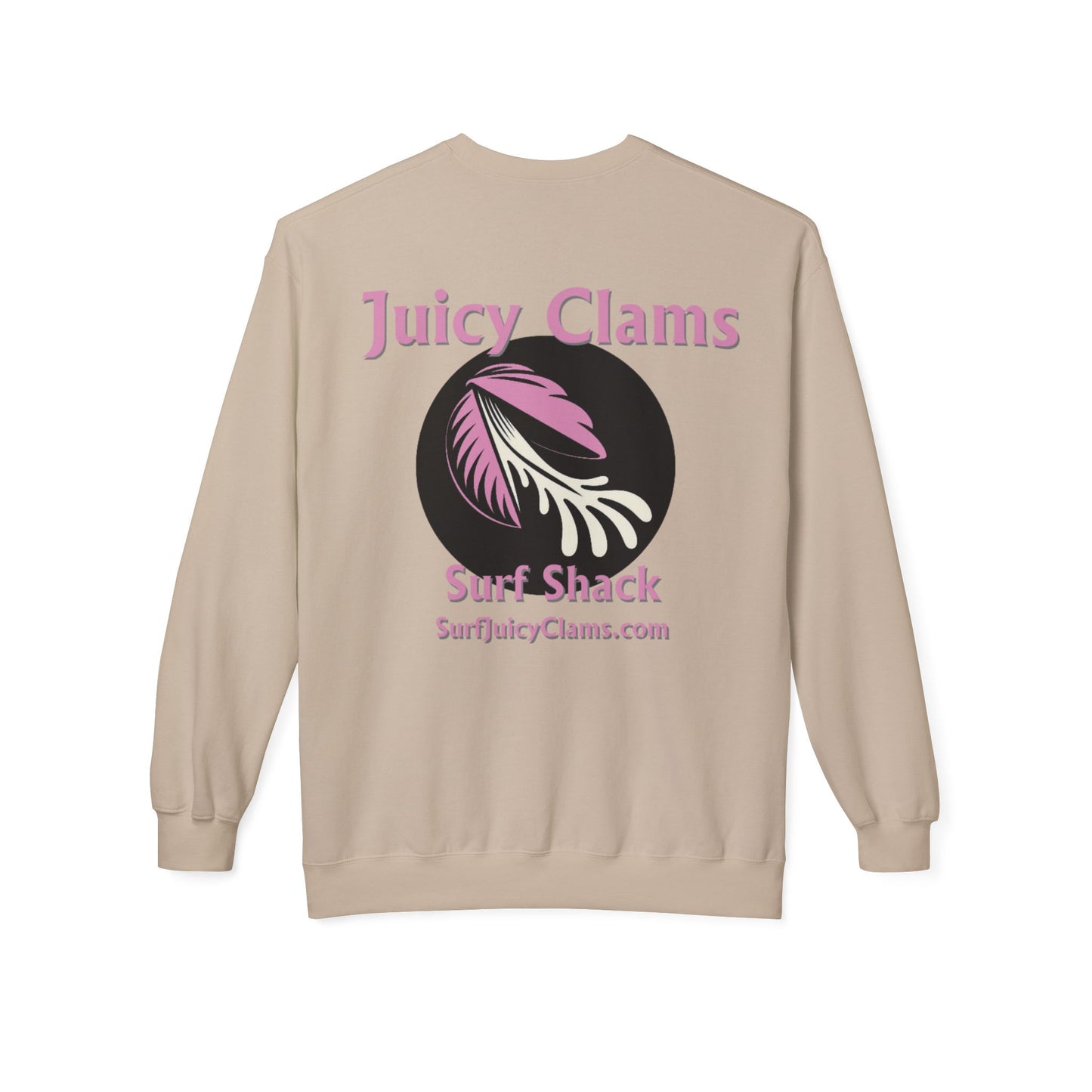 Juicy Clams Unisex Midweight Fleece Crewneck Sweatshirt (L001)