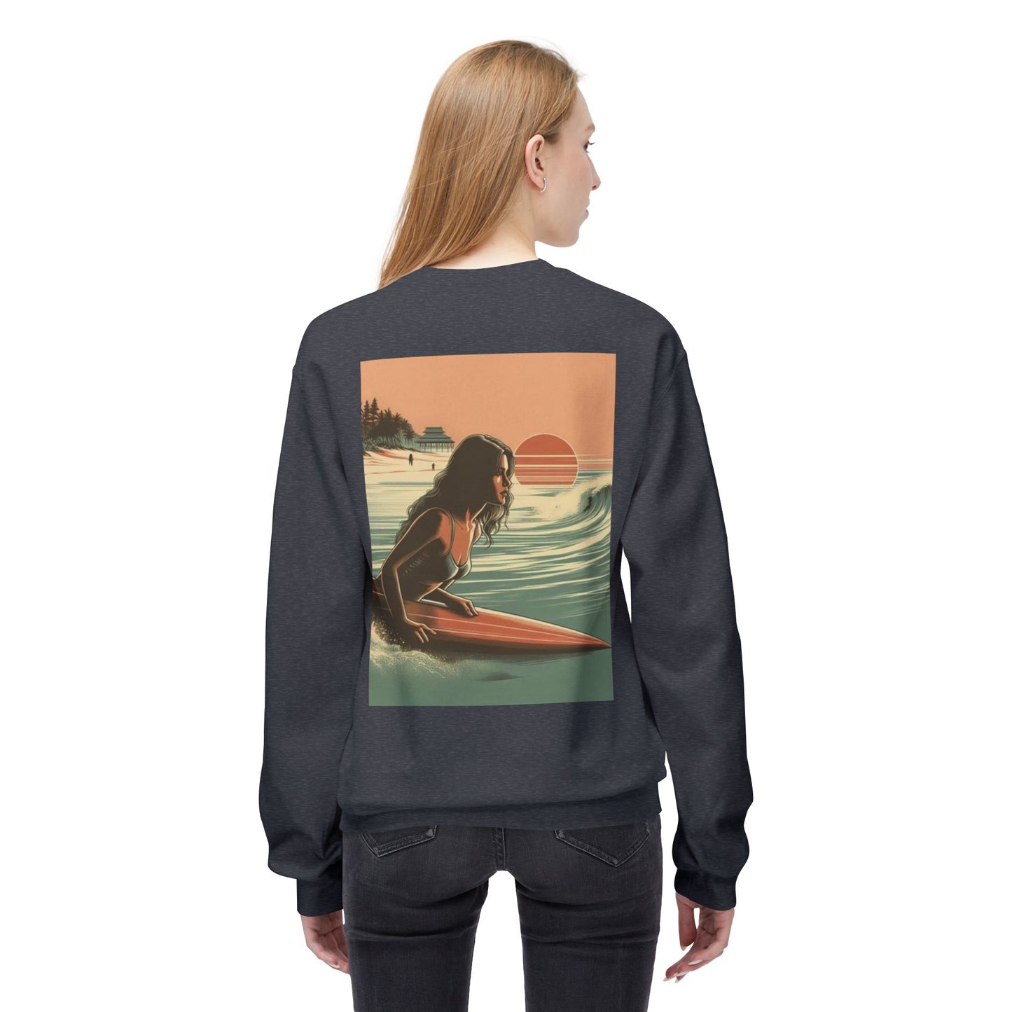 Juicy Clams Unisex Midweight Fleece Crewneck Sweatshirt (V113)