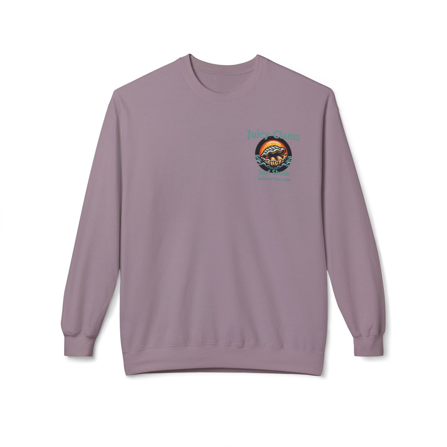 Juicy Clams Unisex Midweight Fleece Crewneck Sweatshirt (L002)