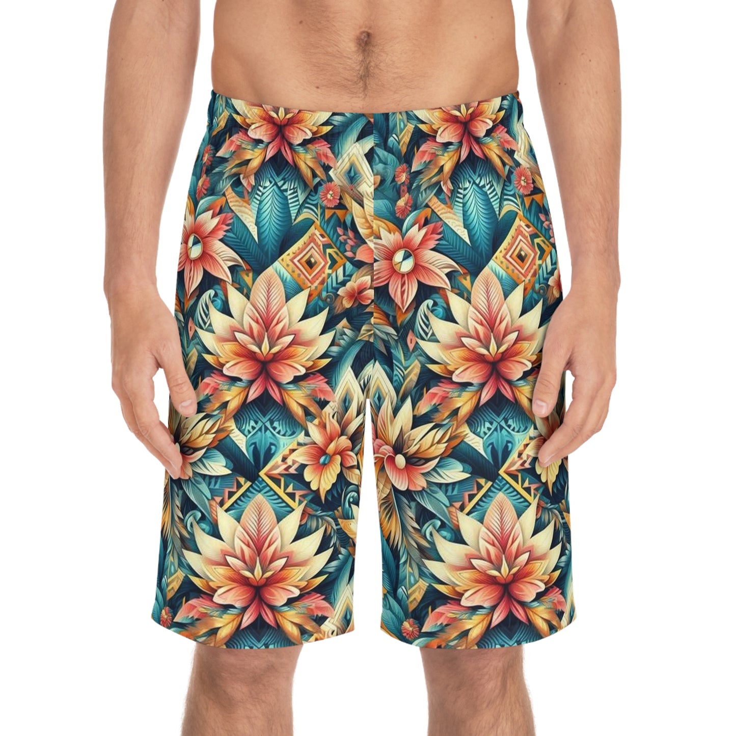 Juicy Clams Men's Board Shorts (1009)