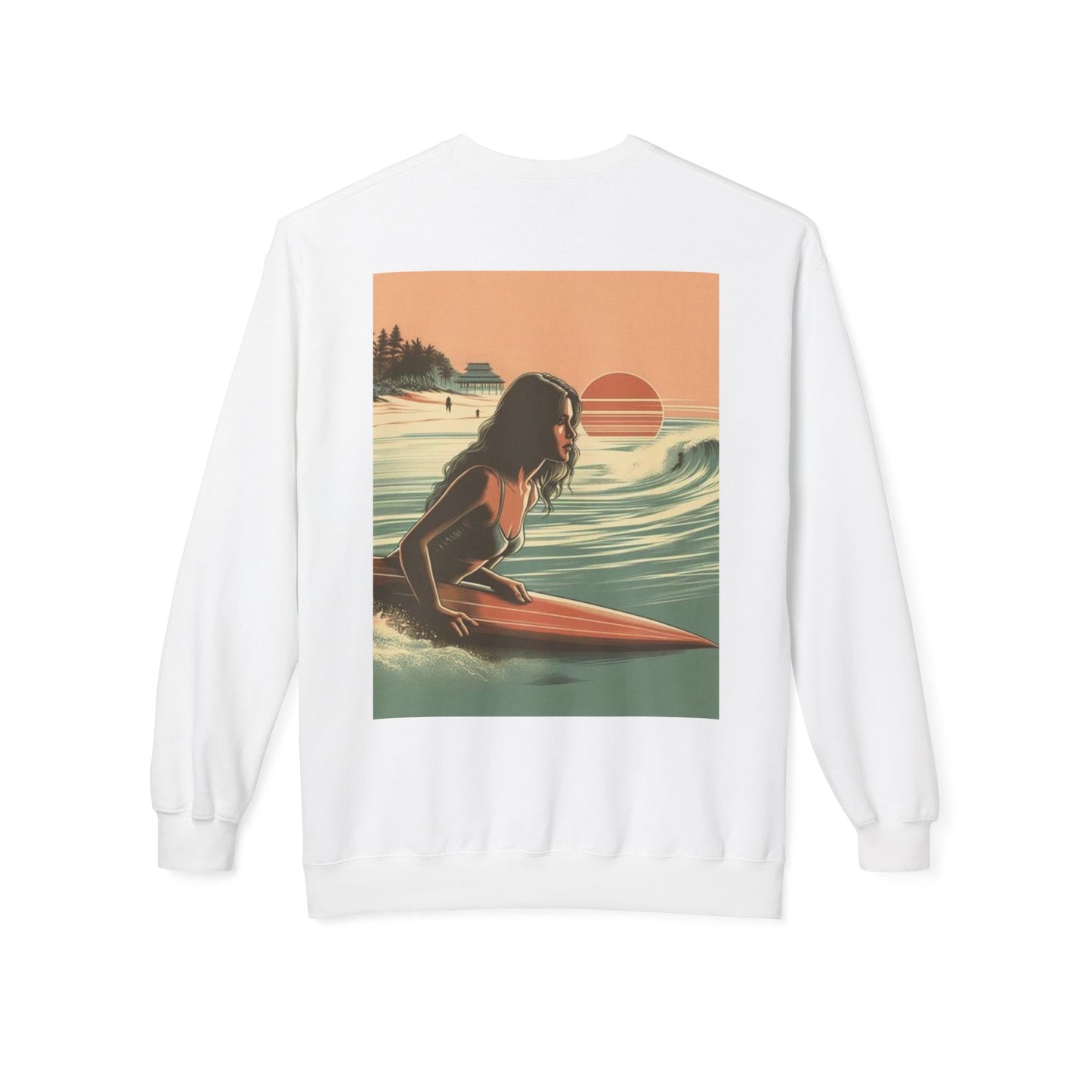 Juicy Clams Unisex Midweight Fleece Crewneck Sweatshirt (V113)