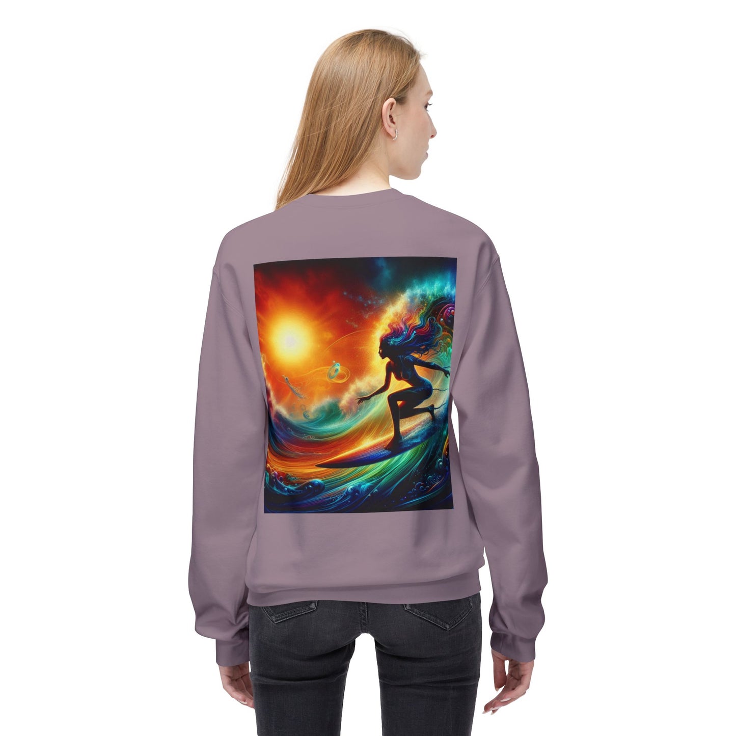 Juicy Clams Unisex Midweight Fleece Crewneck Sweatshirt (D033)