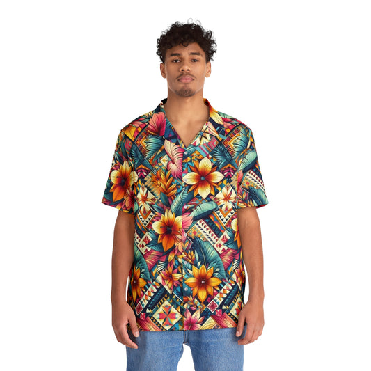 Juicy Clams Men's Hawaiian Shirt (1035)