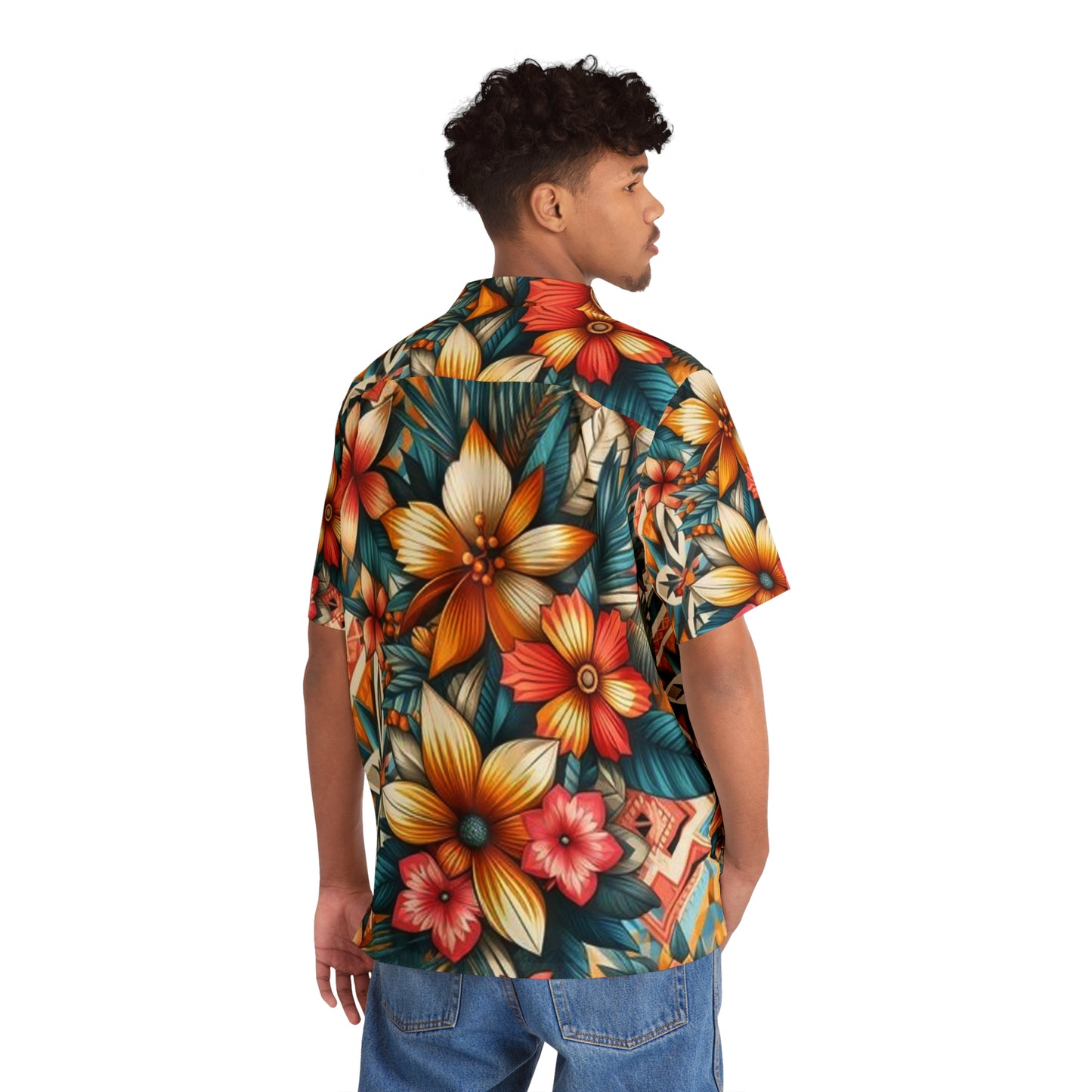 Juicy Clams Men's Hawaiian Shirt (1034)