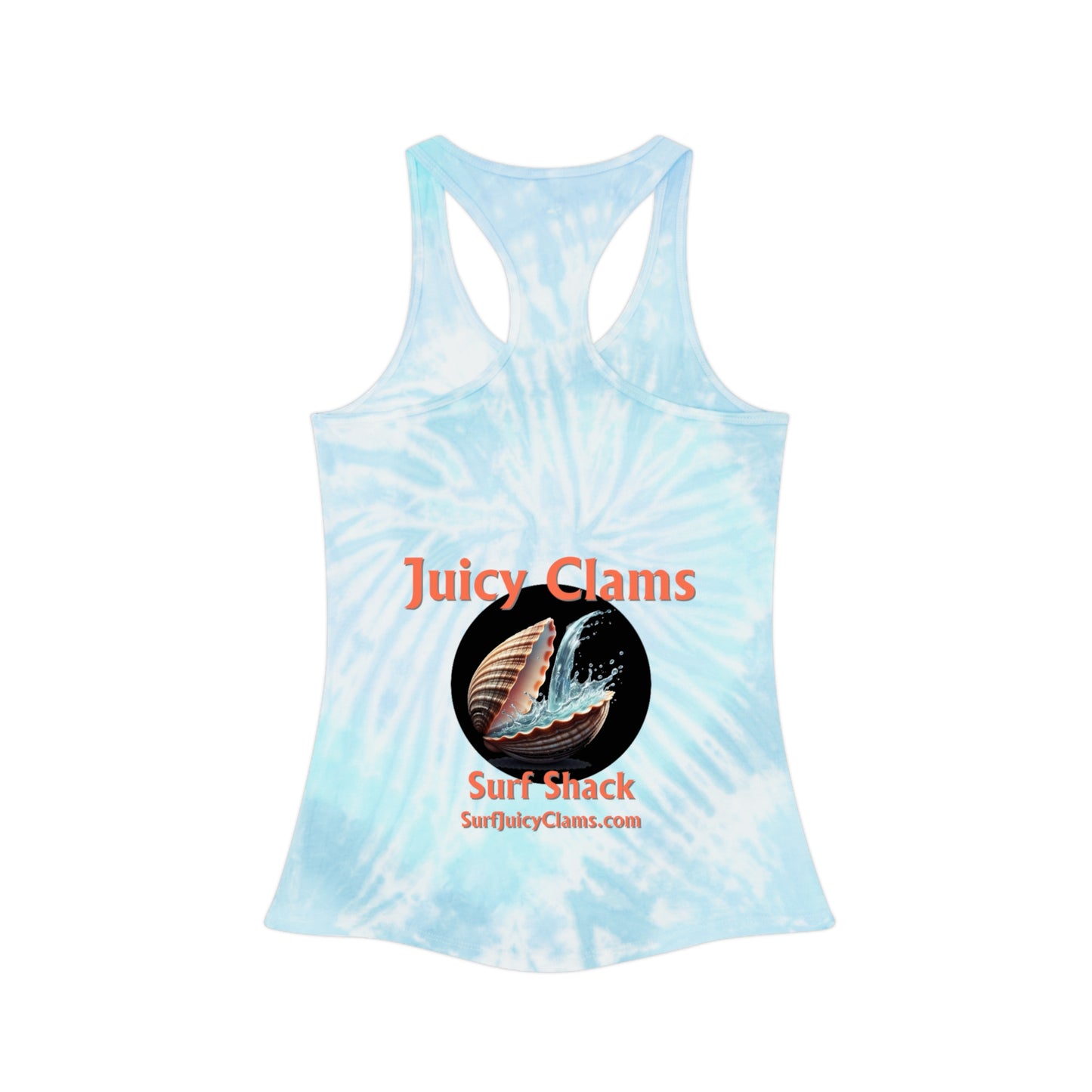 Juicy Clams Tie Dye Racerback Tank Top (L007)