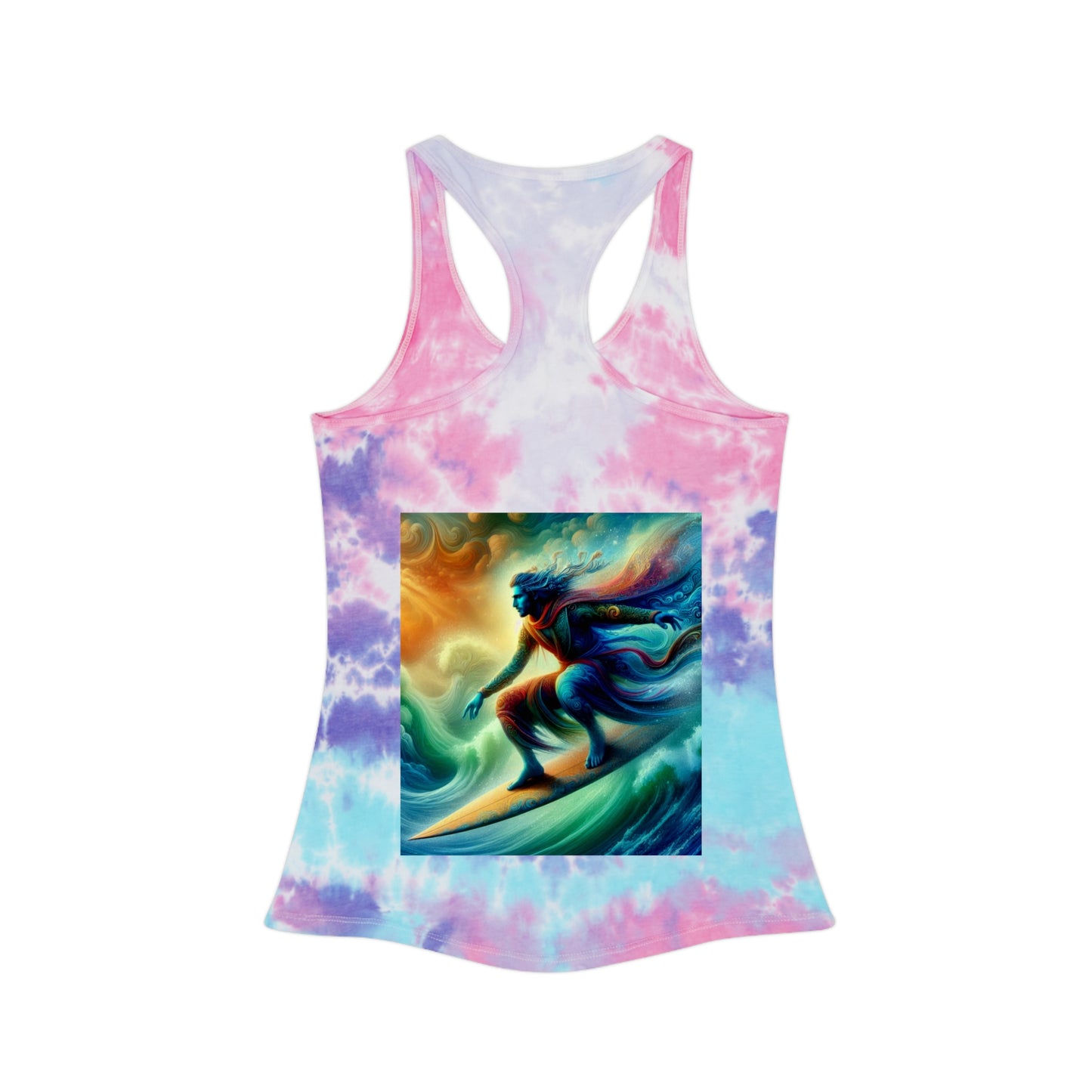 Juicy Clams Tie Dye Racerback Tank Top (D029)