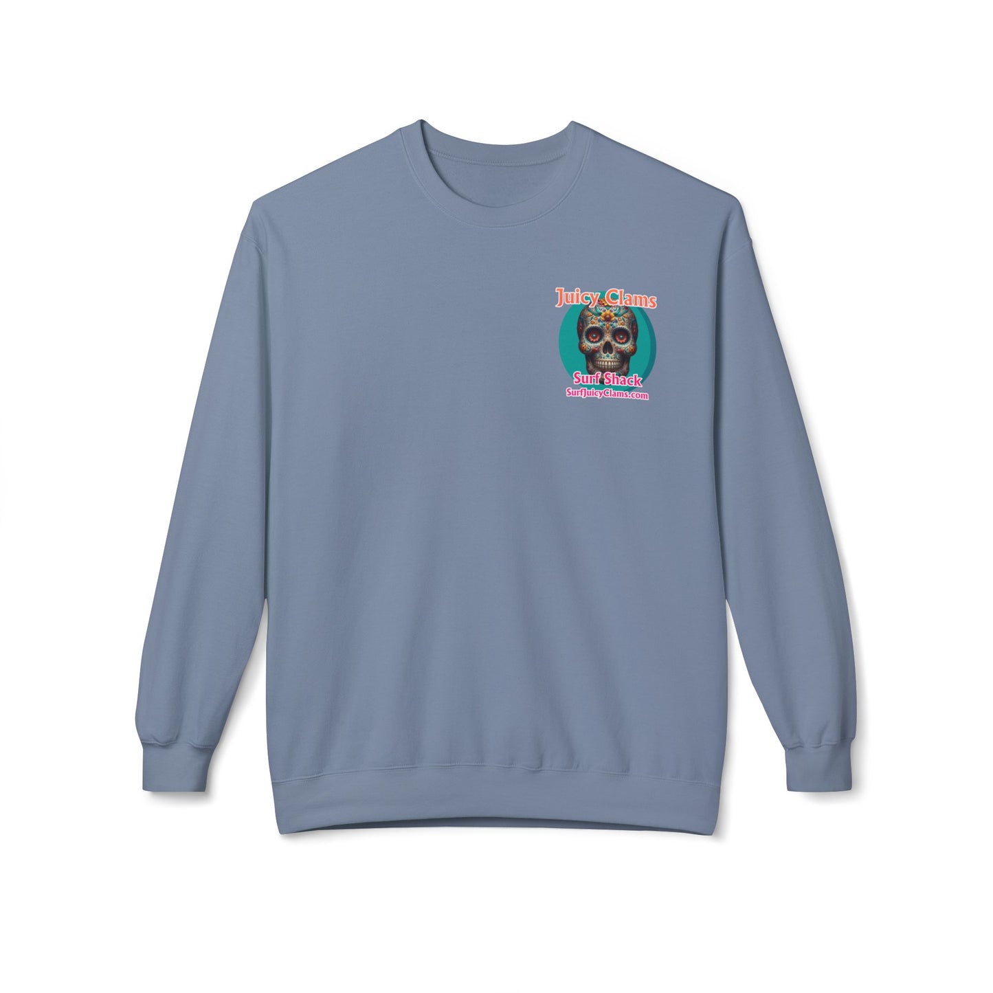 Juicy Clams Unisex Midweight Fleece Crewneck Sweatshirt (L022)