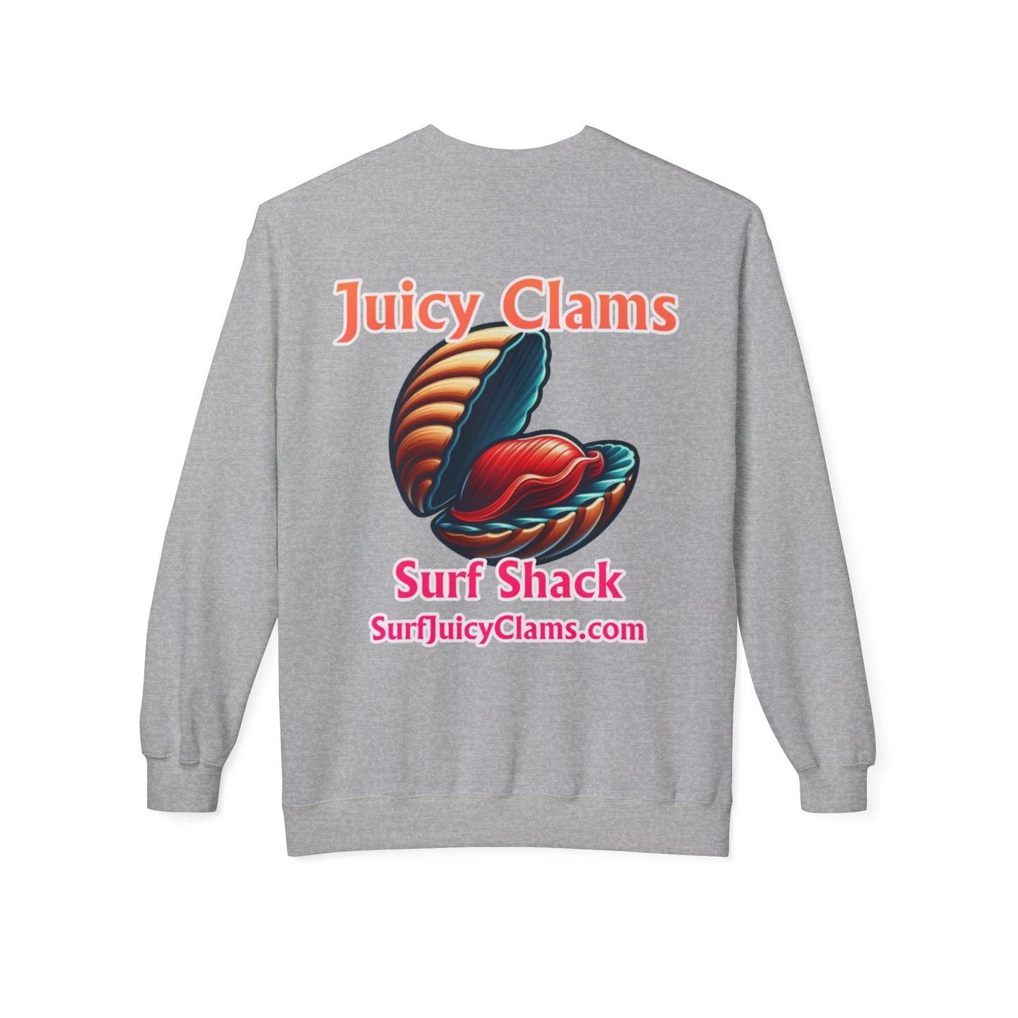 Juicy Clams Unisex Midweight Fleece Crewneck Sweatshirt (L024)