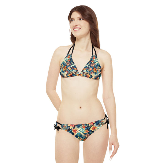 Juicy Clams Double Strap Bikini Set (1019)