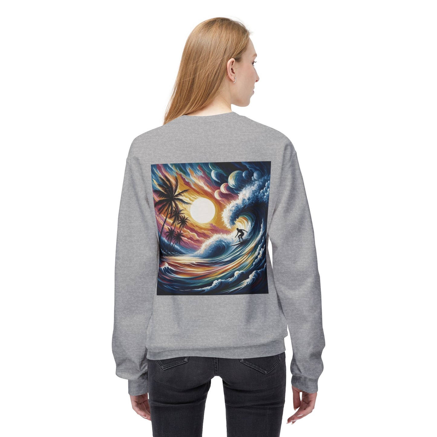 Juicy Clams Unisex Midweight Fleece Crewneck Sweatshirt (V035)