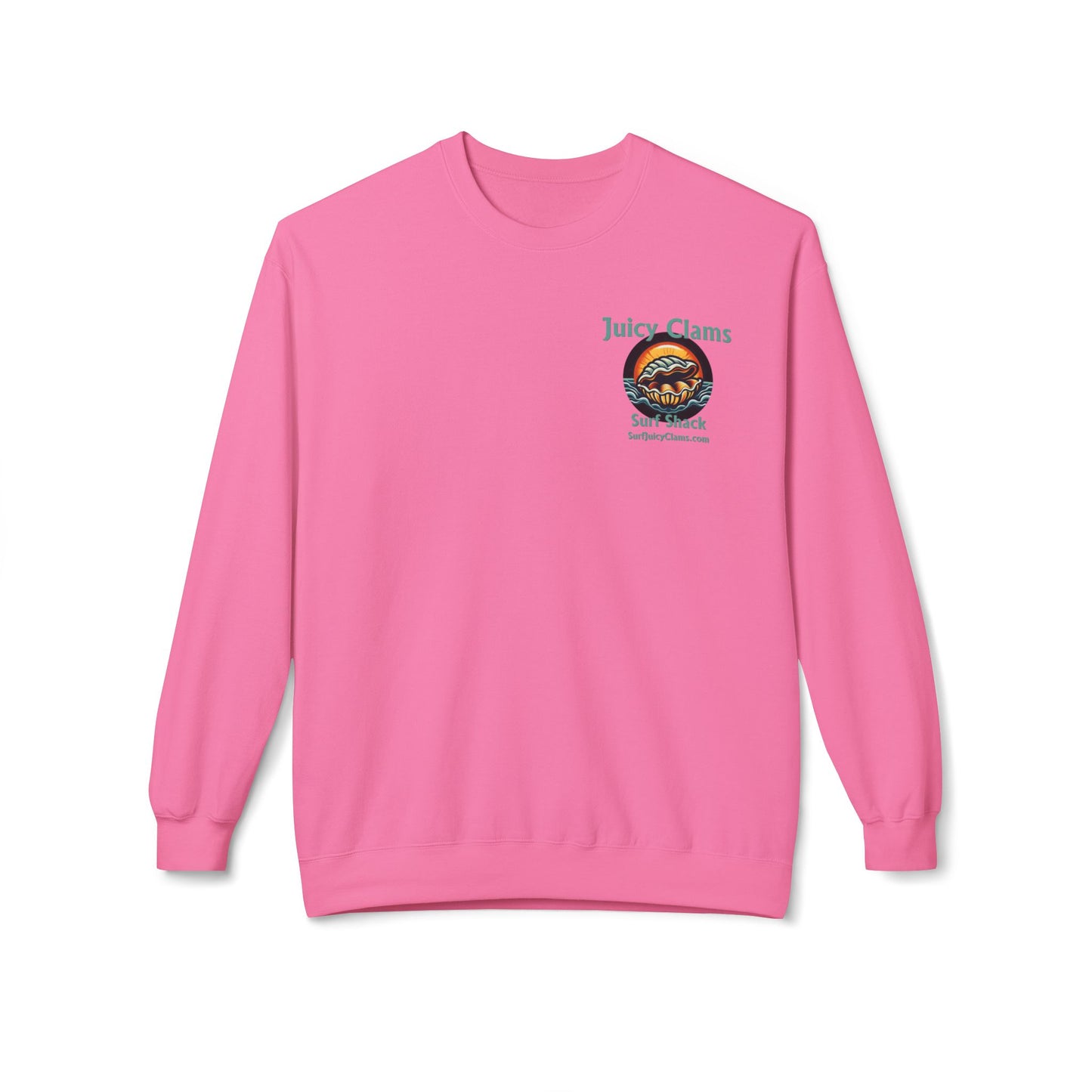 Juicy Clams Unisex Midweight Fleece Crewneck Sweatshirt (L002)