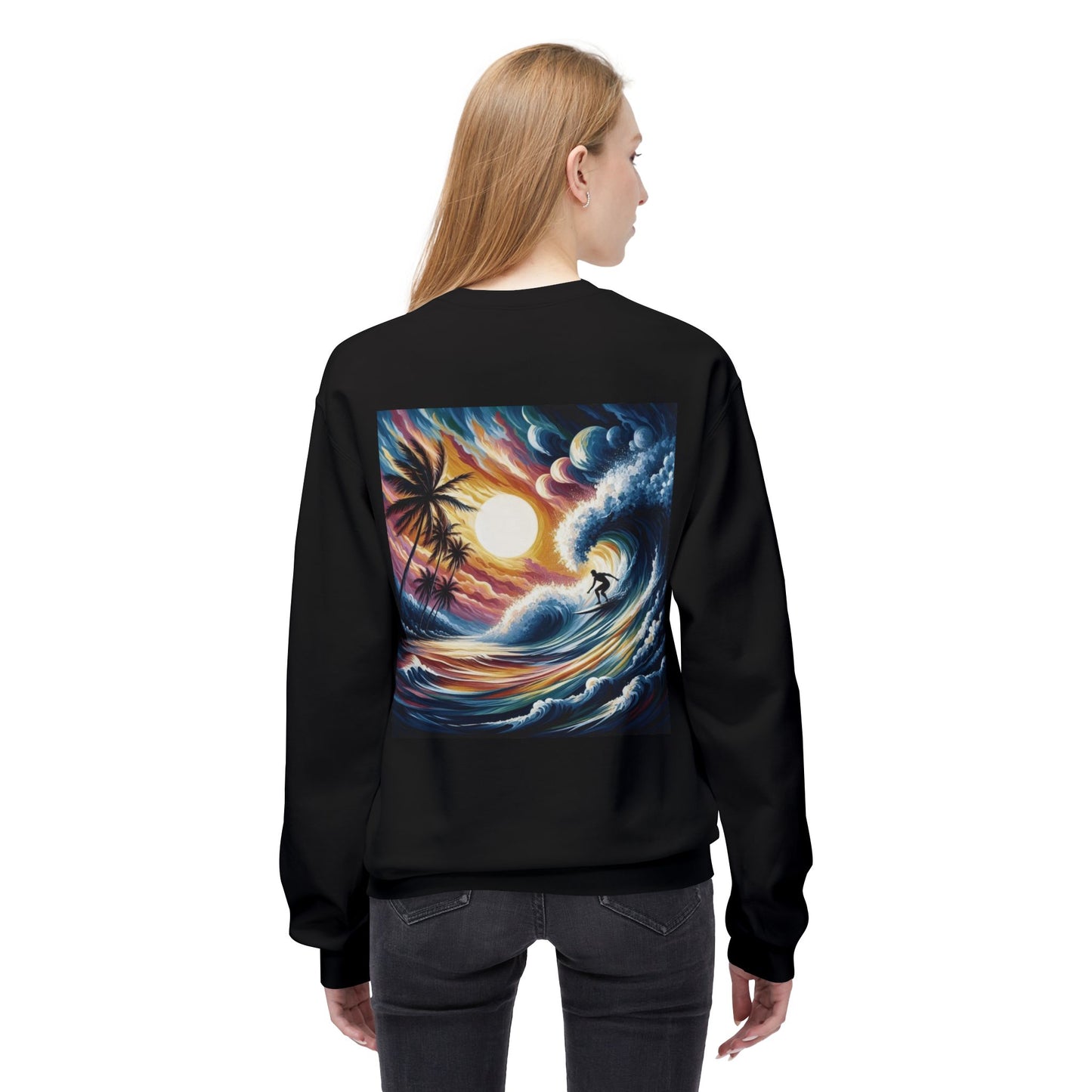 Juicy Clams Unisex Midweight Fleece Crewneck Sweatshirt (V035)