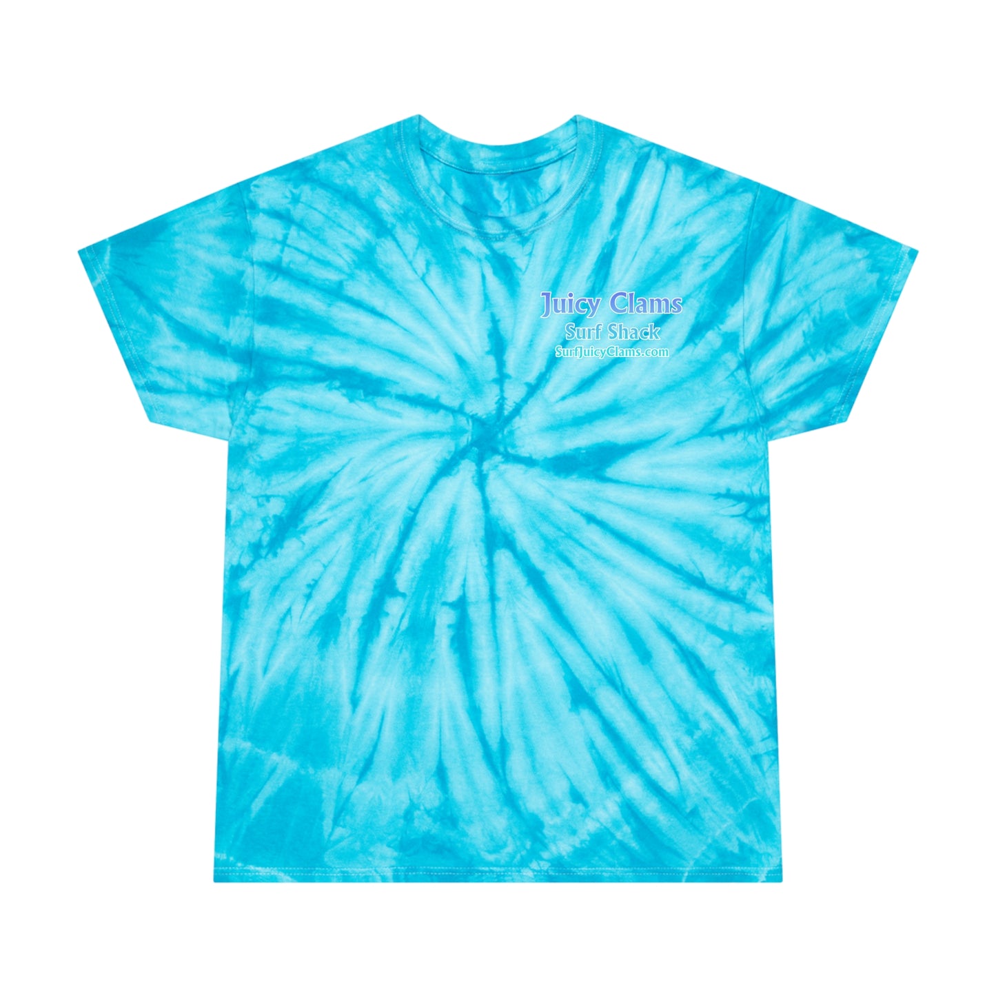 Juicy Clams Unisex Logo Cyclone Tie-Dye T-Shirt (A201)