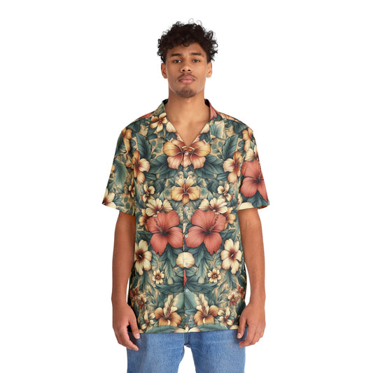 Juicy Clams Men's Hawaiian Shirt (1096)