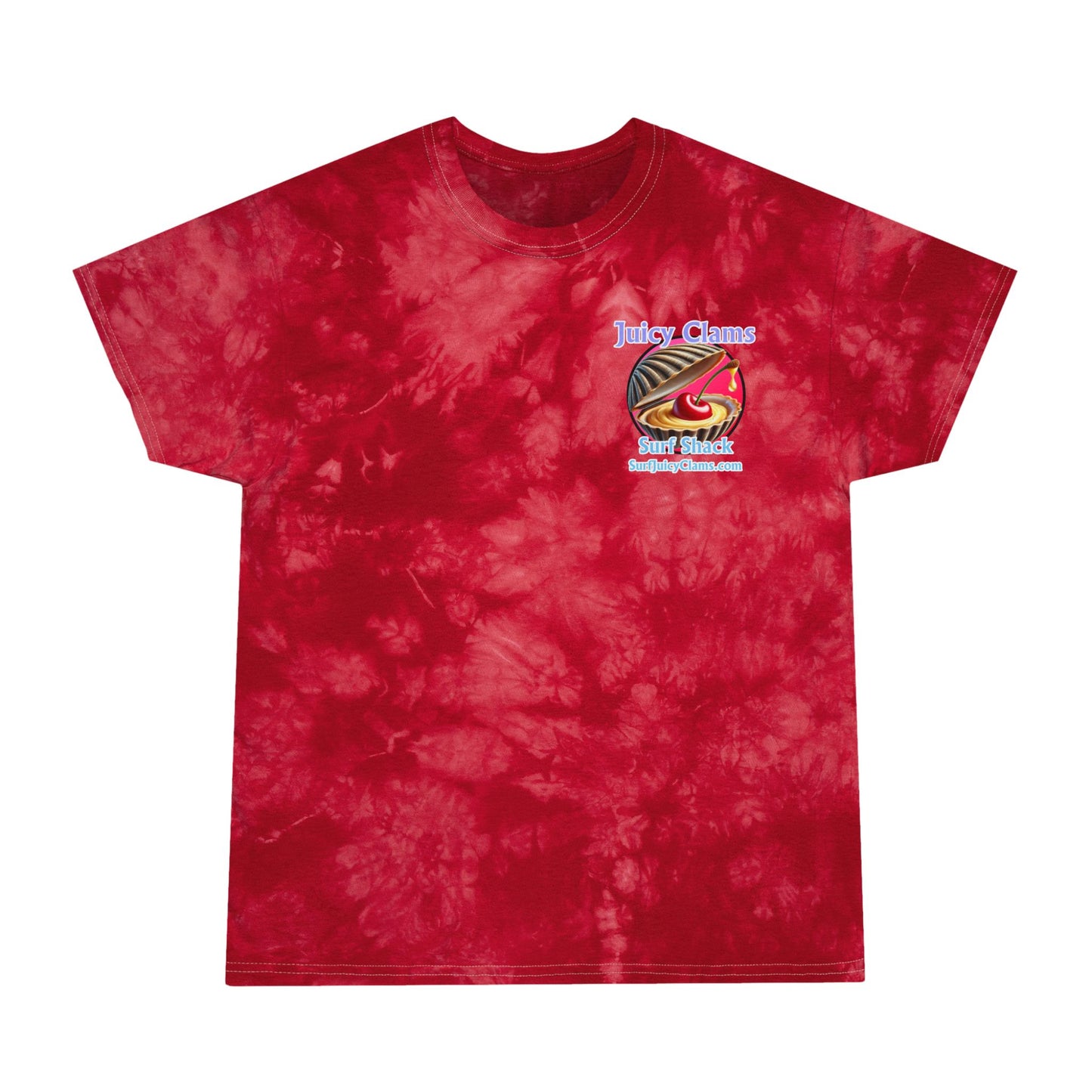 Juicy Clams Unisex Logo Crystal Tie-Dye T-Shirt (A012)