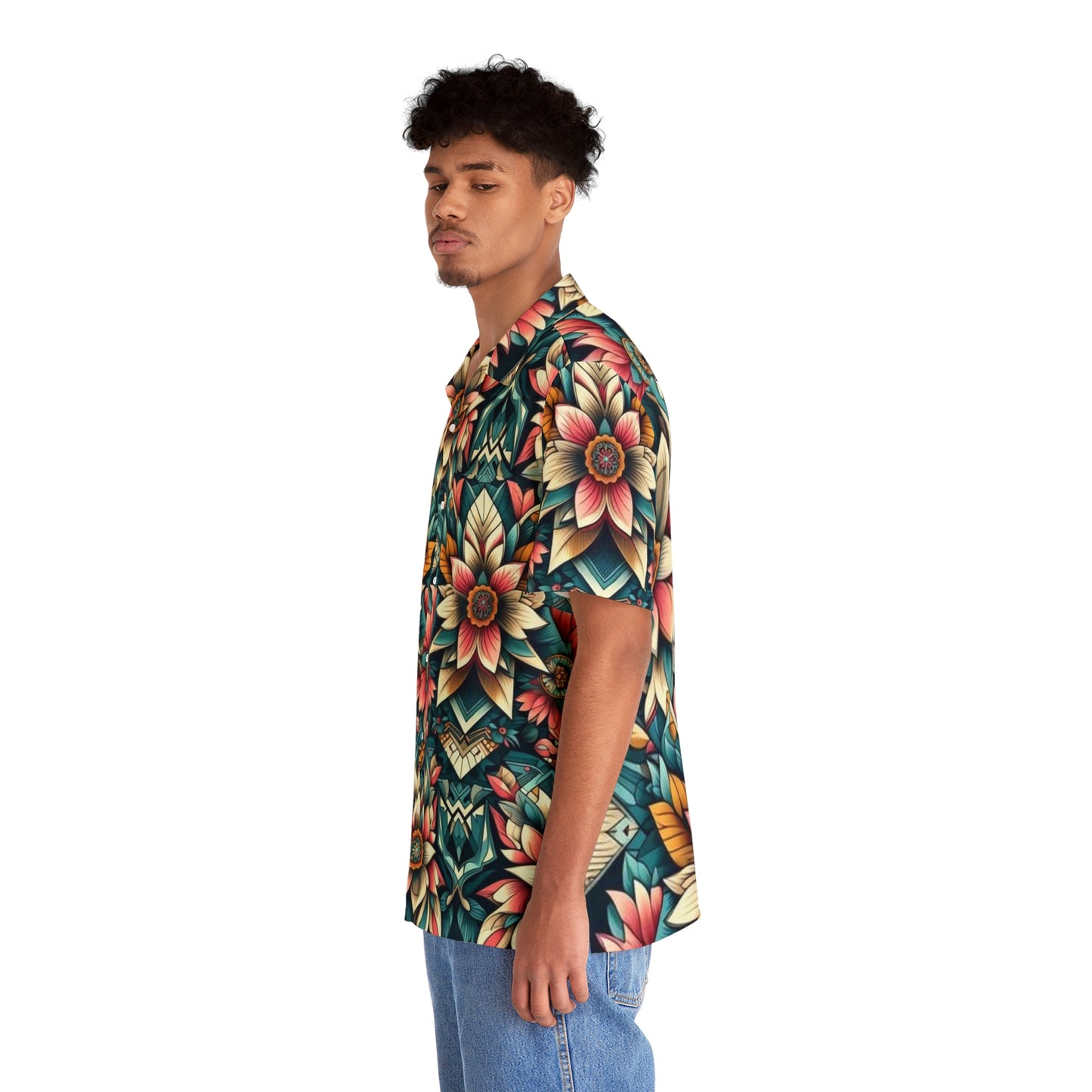 Juicy Clams Men's Hawaiian Shirt (1012)