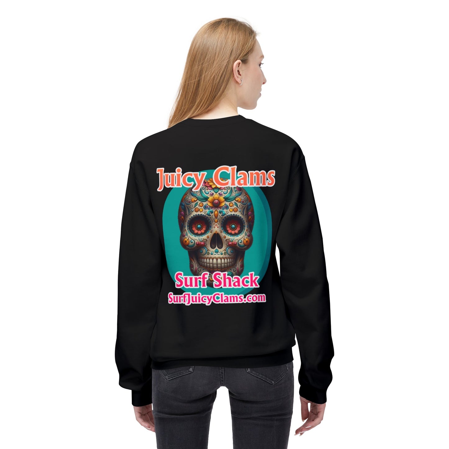 Juicy Clams Unisex Midweight Fleece Crewneck Sweatshirt (L022)