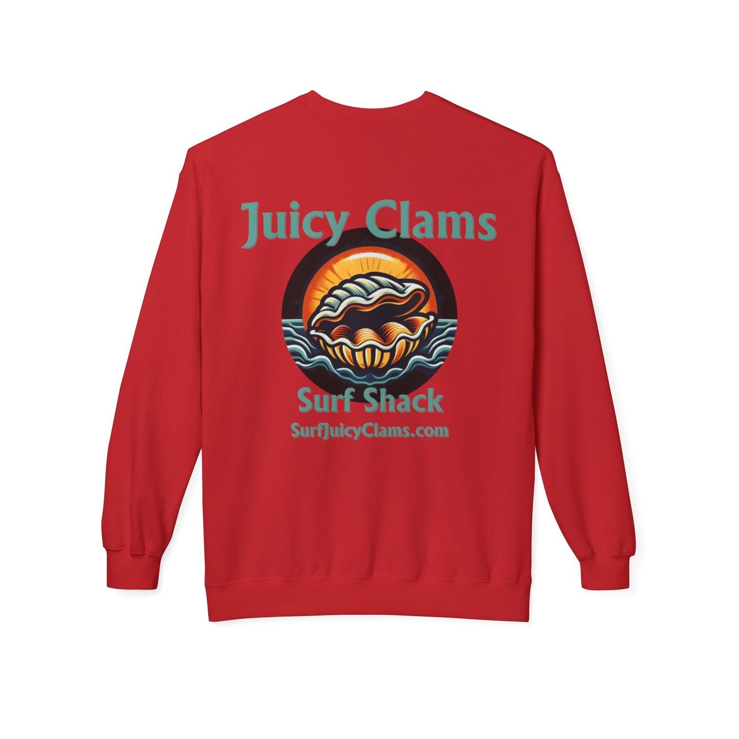 Juicy Clams Unisex Midweight Fleece Crewneck Sweatshirt (L002)