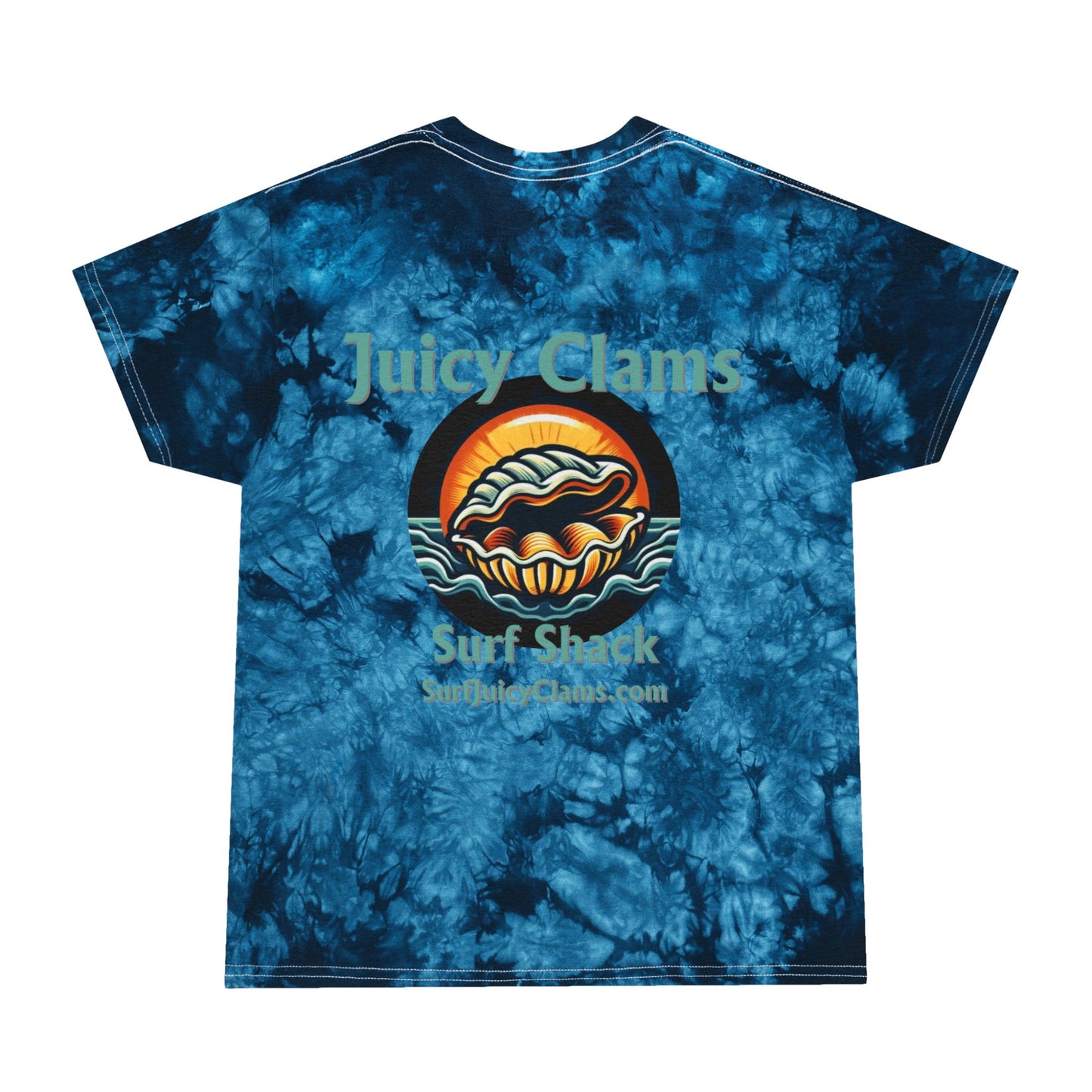 Juicy Clams Unisex Logo Crystal Tie-Dye T-Shirt (A002)