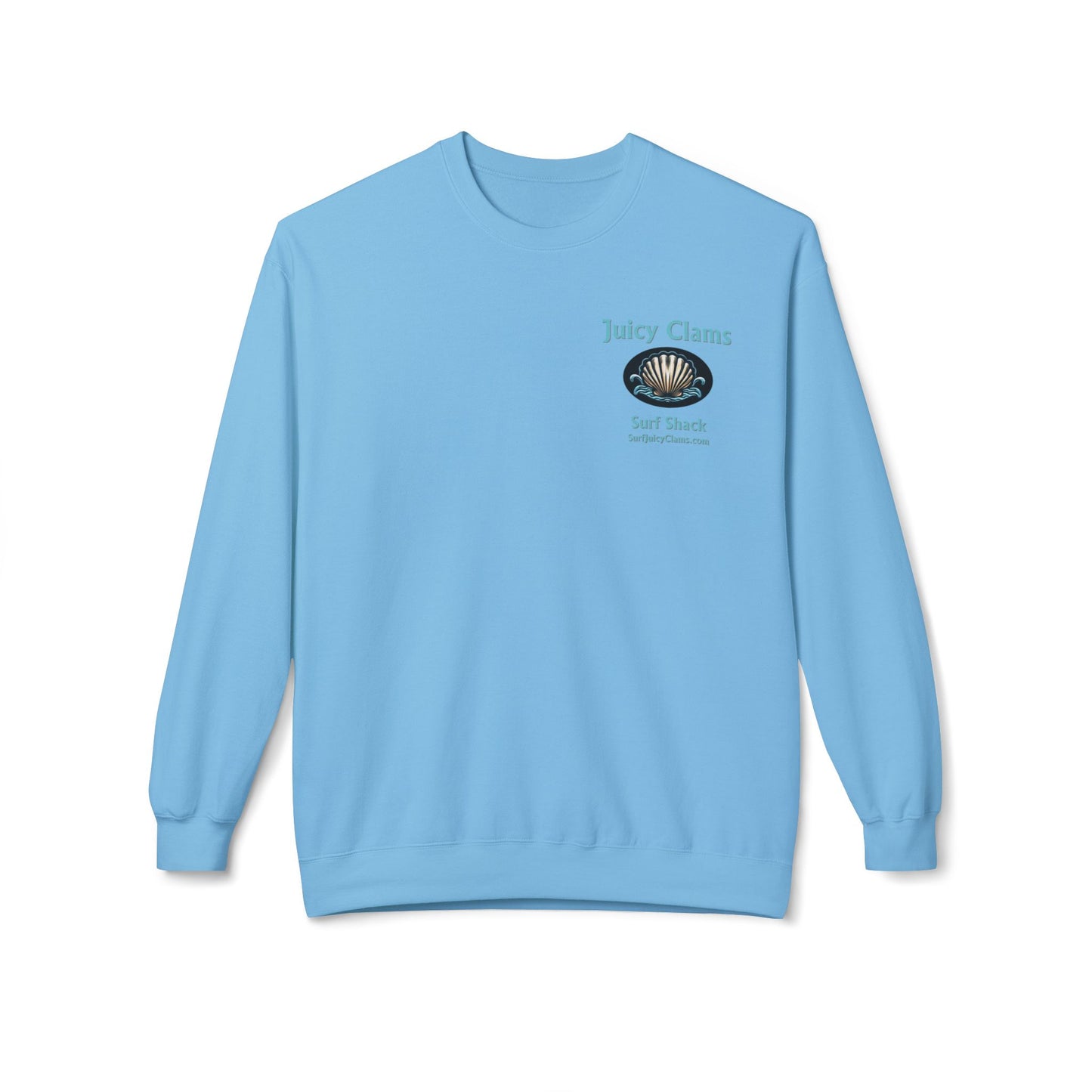 Juicy Clams Unisex Midweight Fleece Crewneck Sweatshirt (L003)