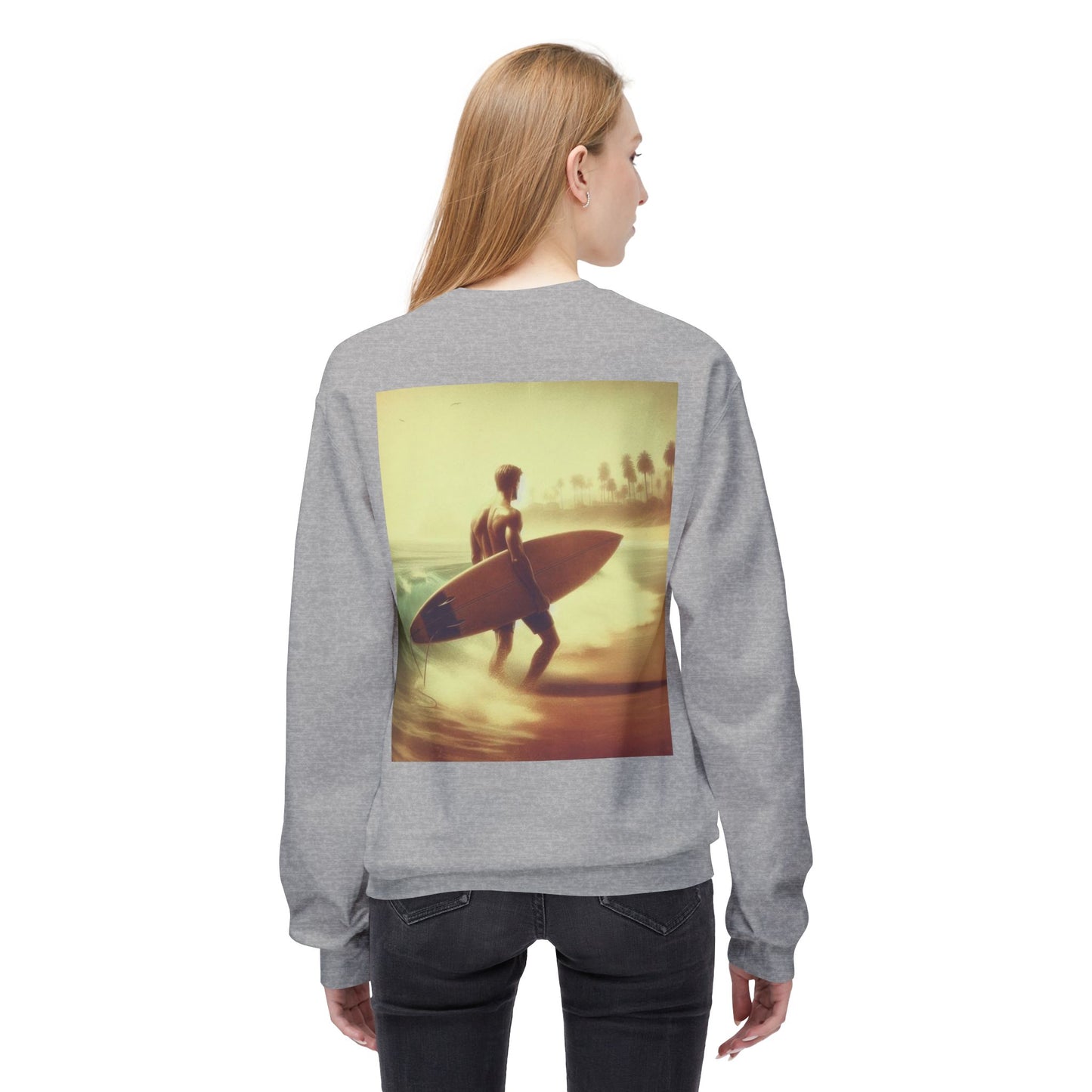 Juicy Clams Unisex Midweight Fleece Crewneck Sweatshirt (V048)