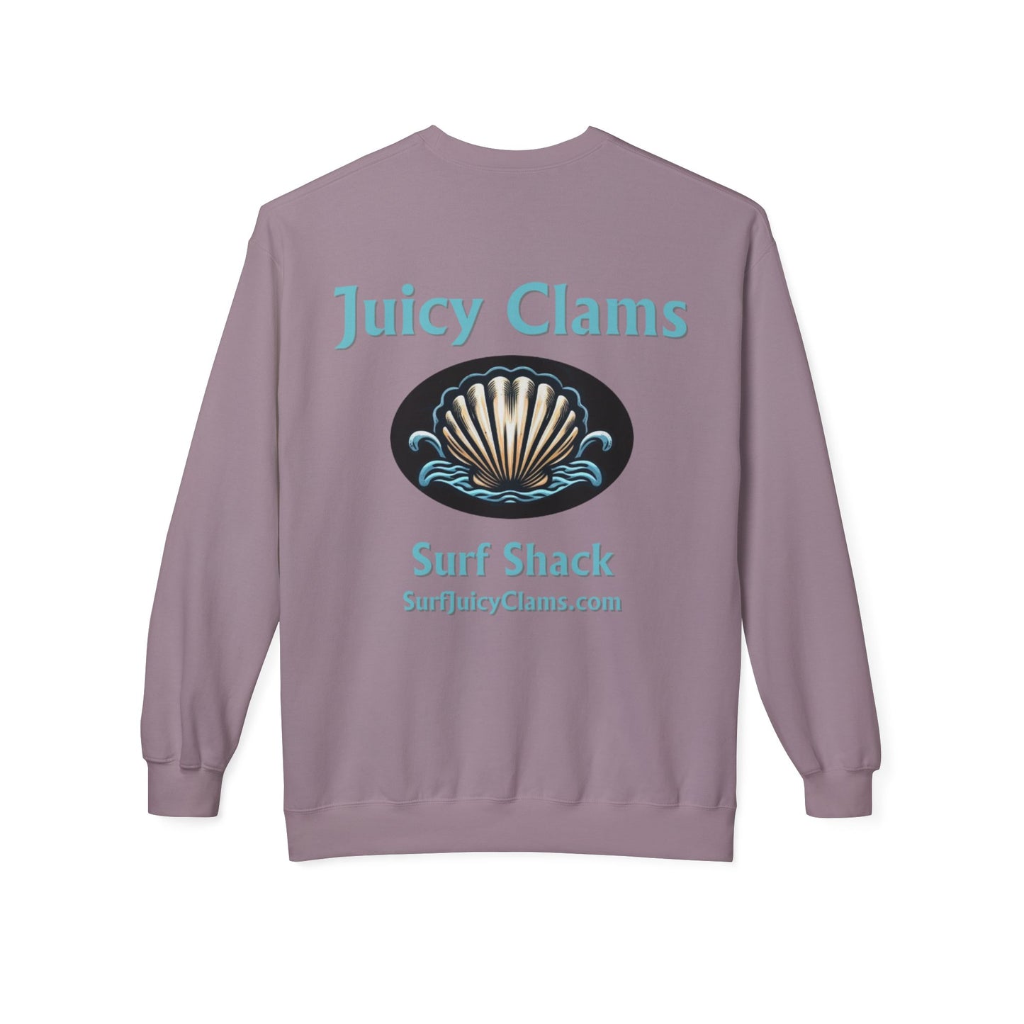 Juicy Clams Unisex Midweight Fleece Crewneck Sweatshirt (L003)