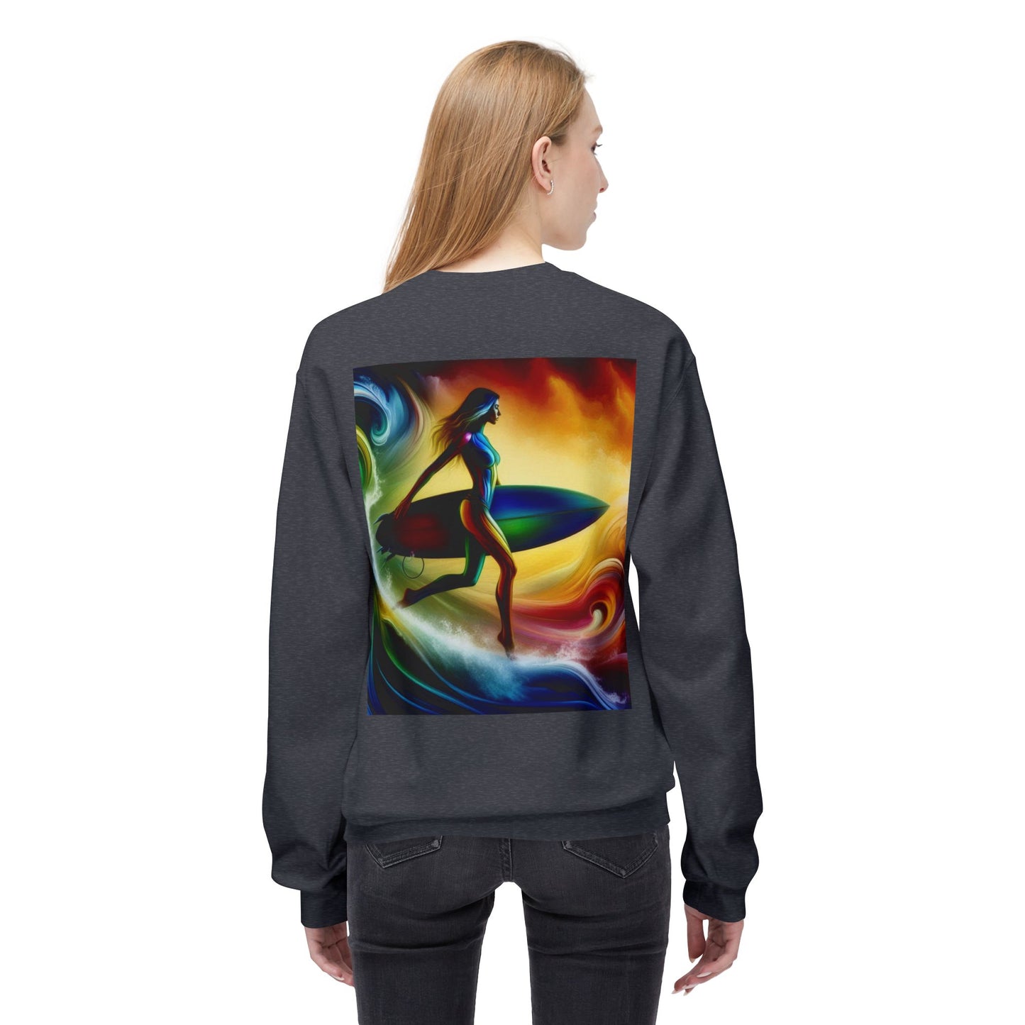 Juicy Clams Unisex Midweight Fleece Crewneck Sweatshirt (D003)