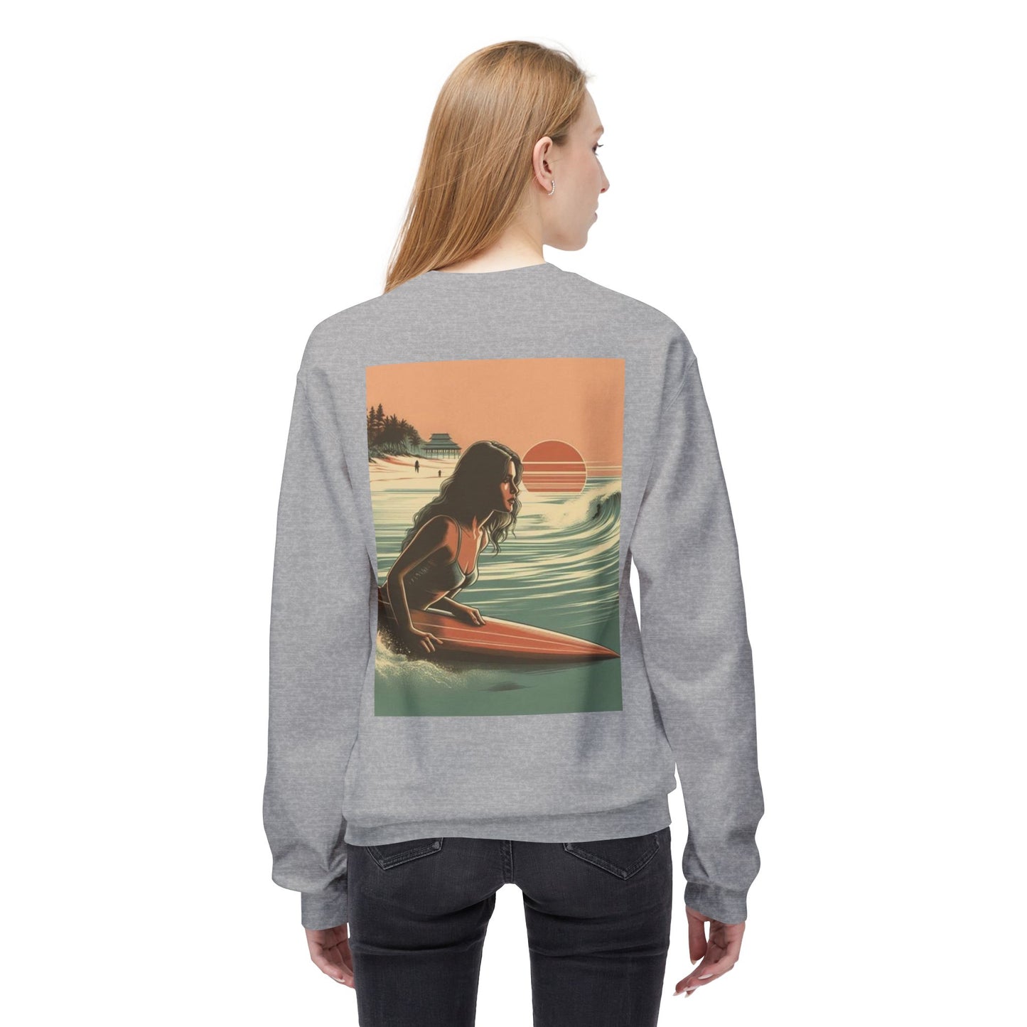 Juicy Clams Unisex Midweight Fleece Crewneck Sweatshirt (V113)